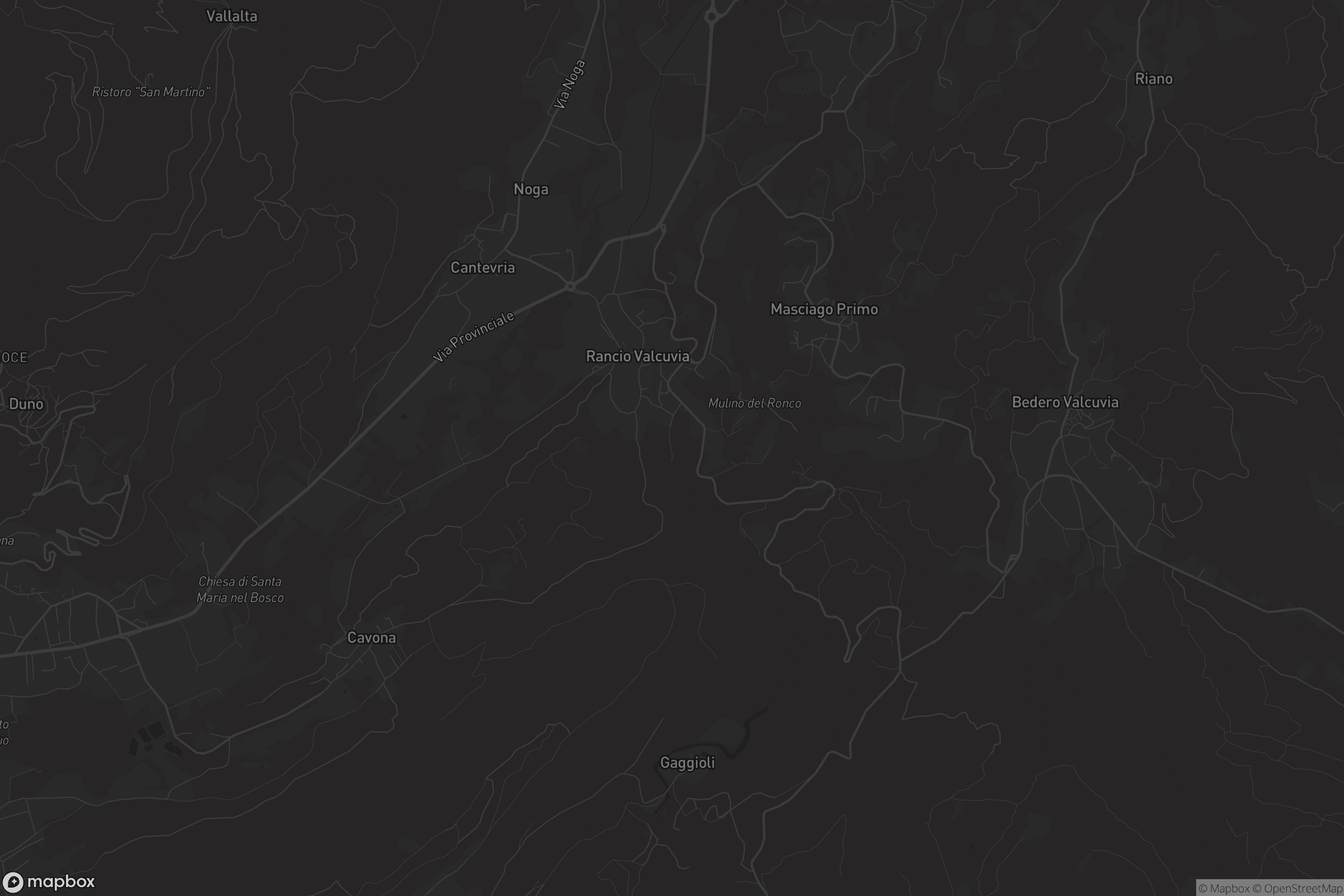 Mappa di Rancio Valcuvia