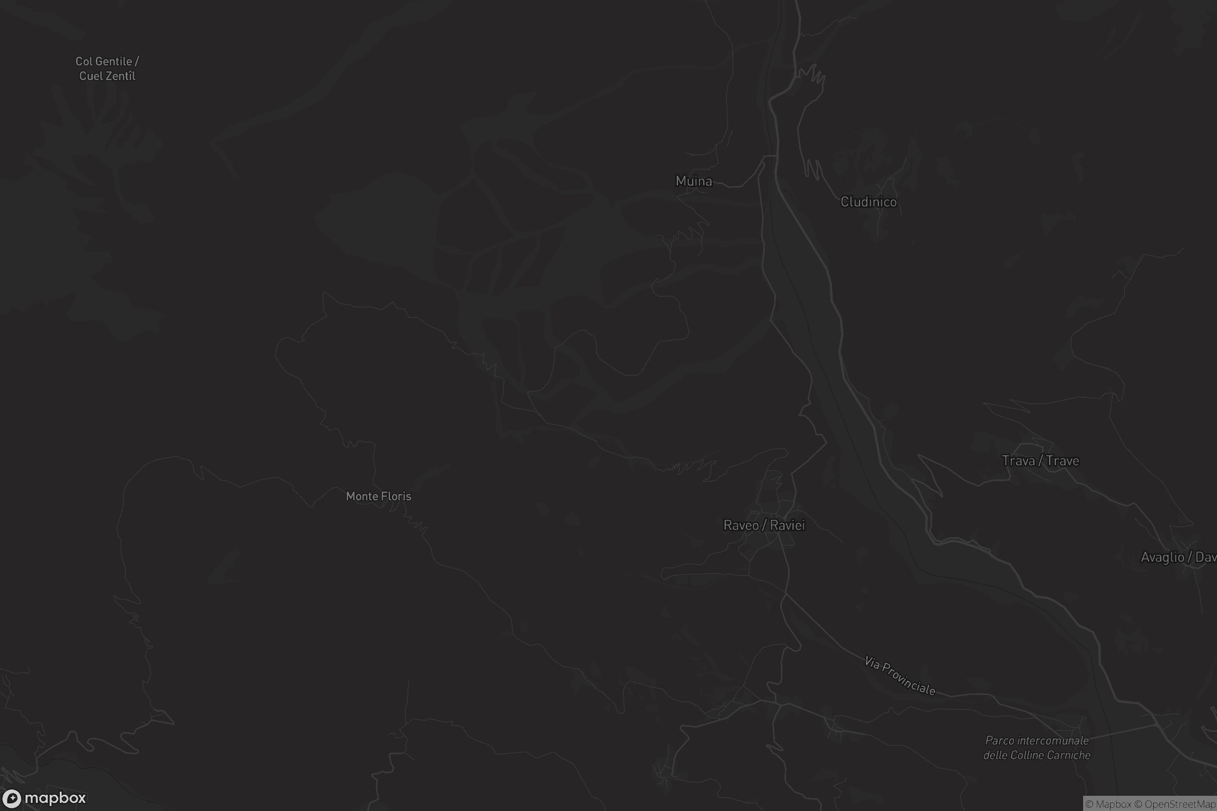 Mappa di Raveo / Raviei