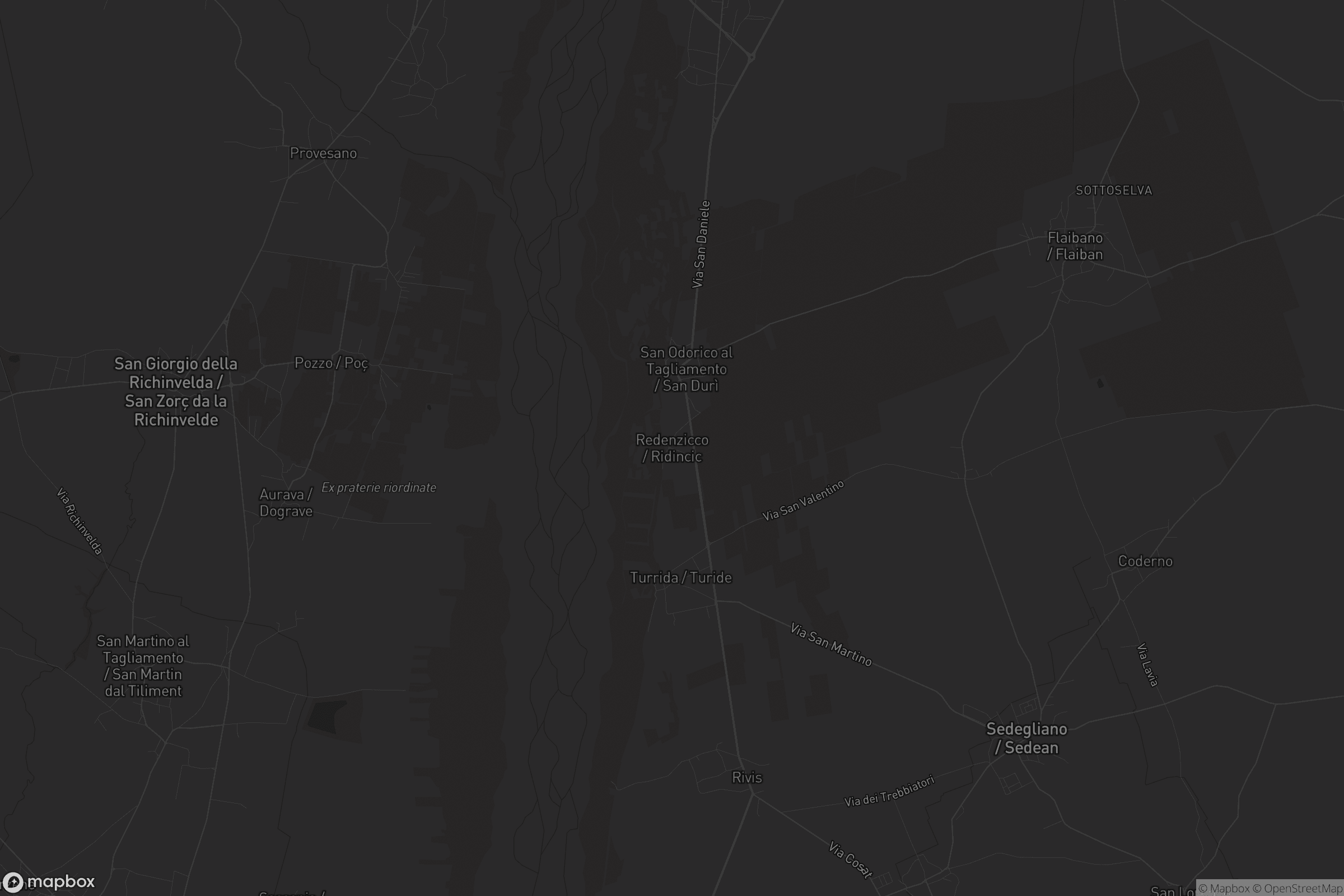 Mappa di Redenzicco / Ridincic