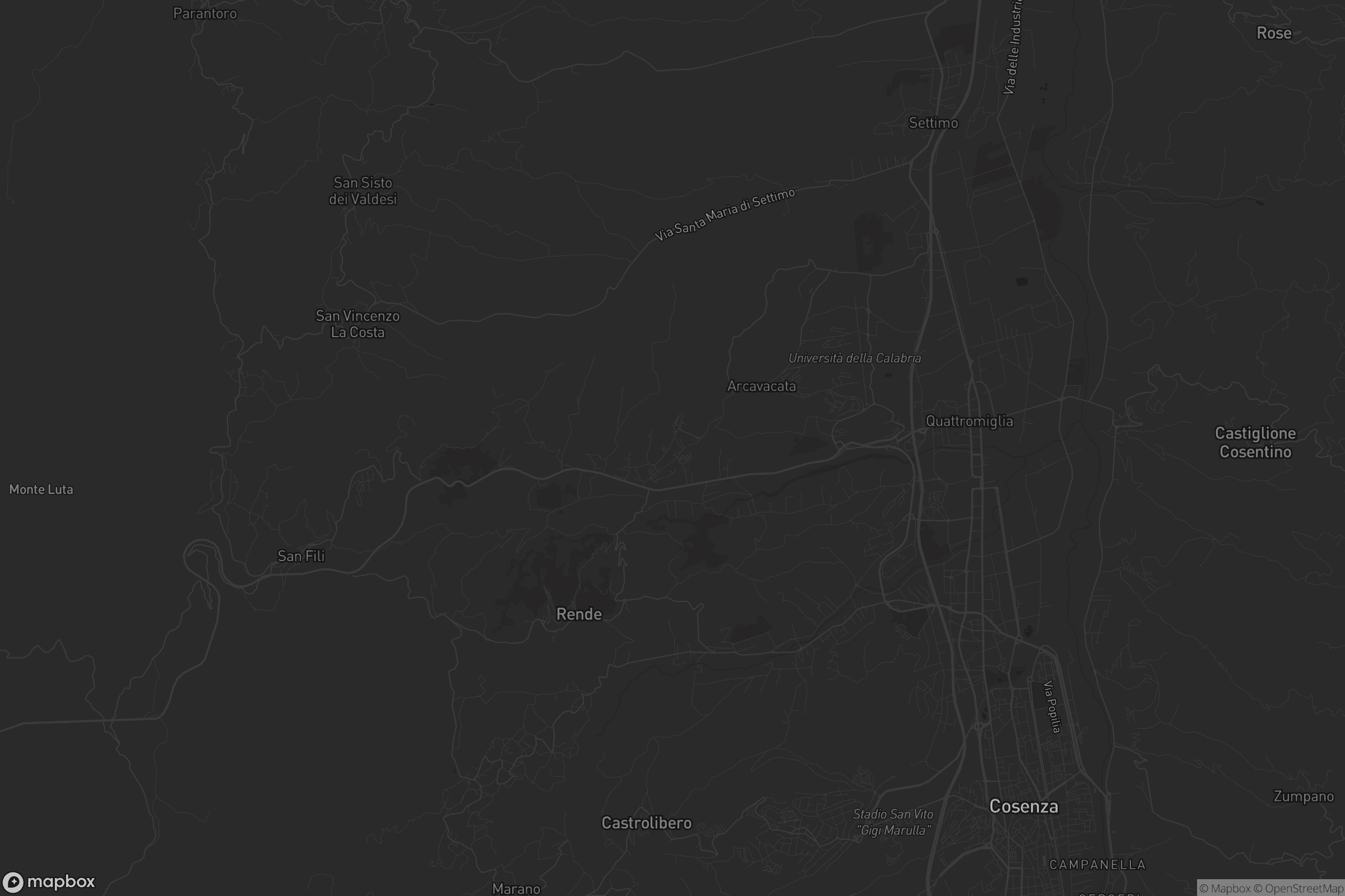 Mappa di Rende
