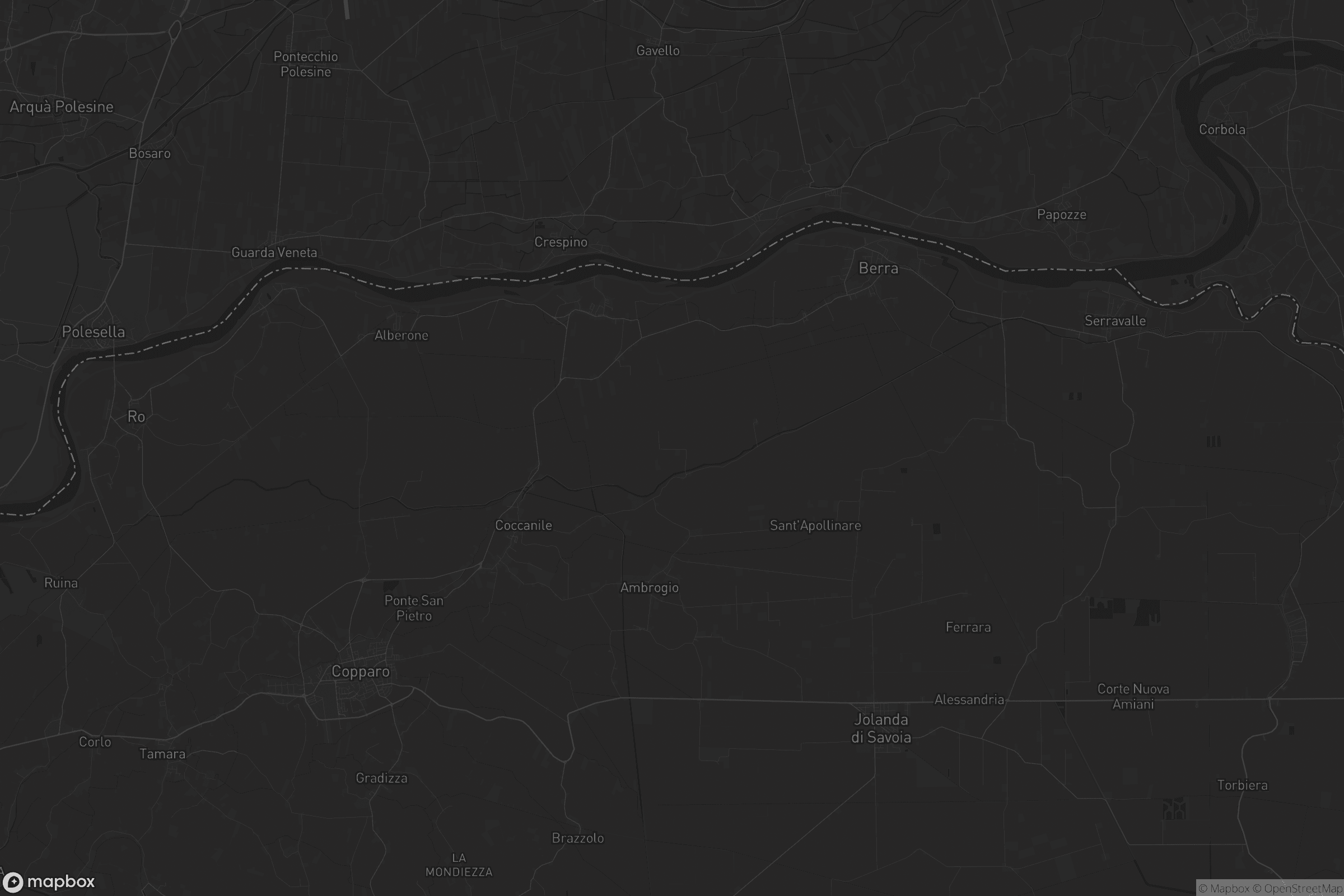 Mappa di Riva del Po