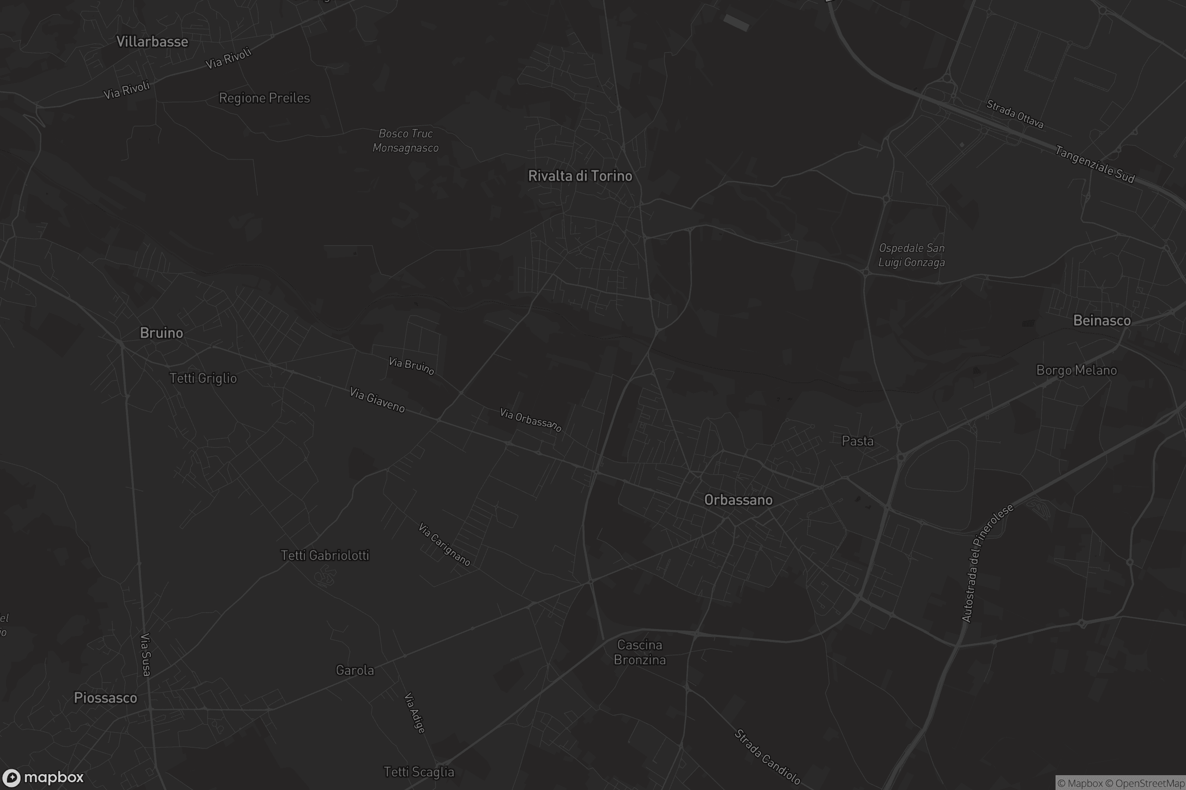 Mappa di Rivalta di Torino