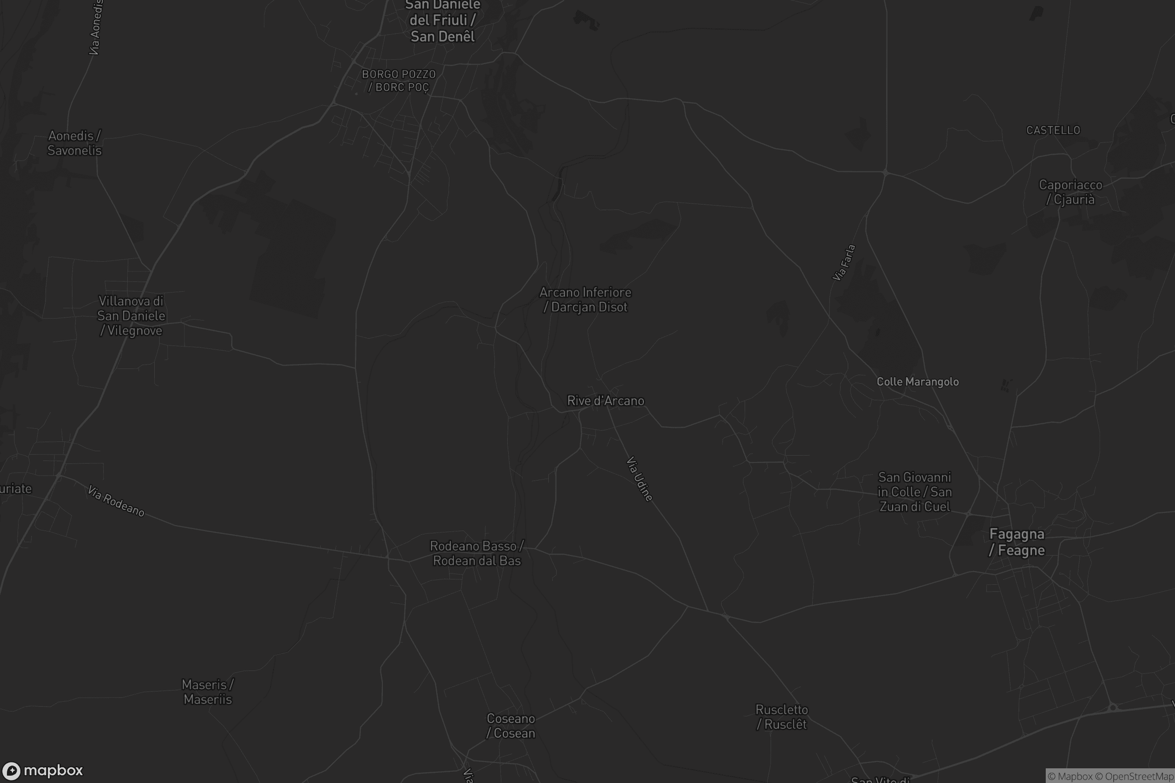 Mappa di Rive d'Arcano / Rivis Darcjan