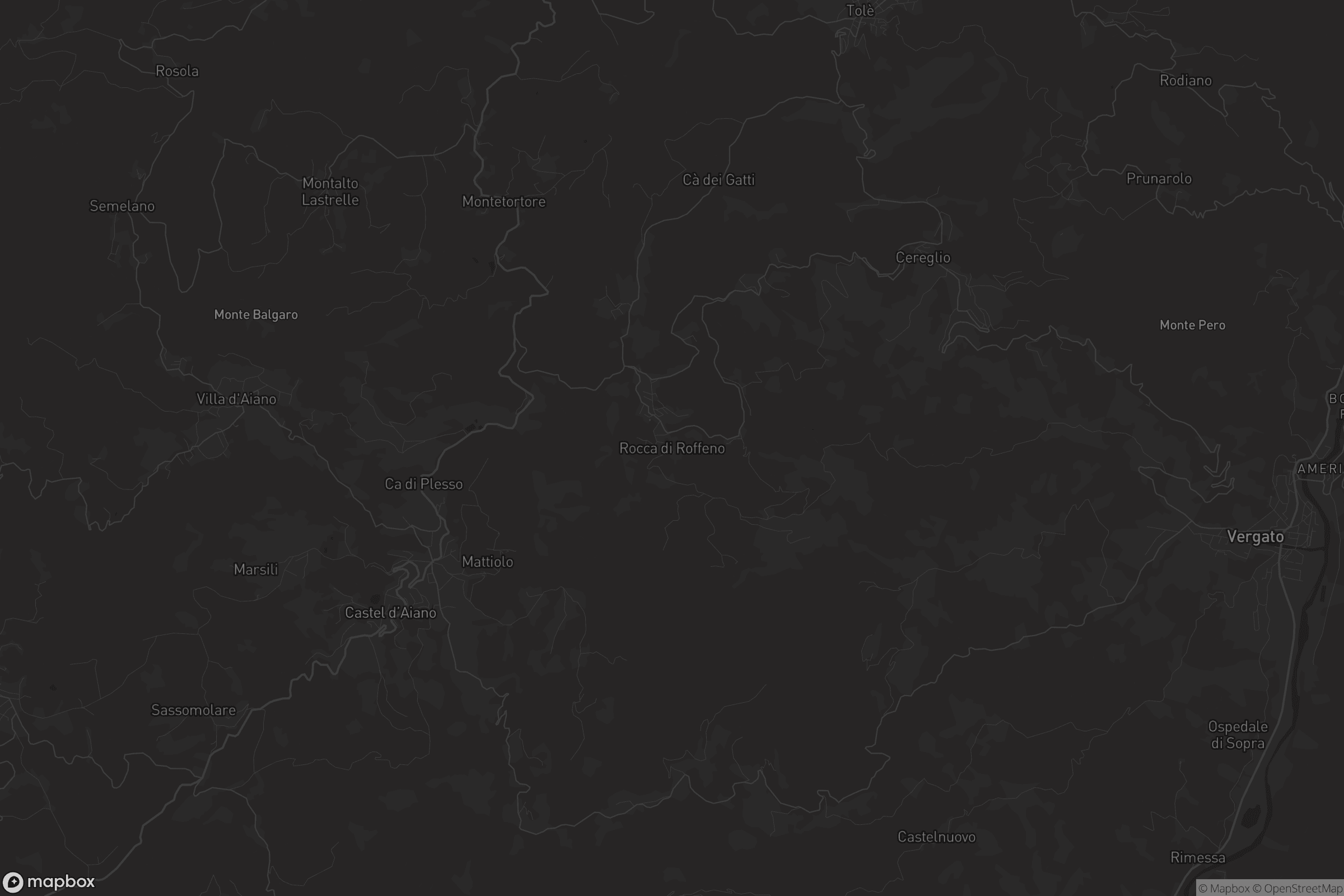 Mappa di Rocca di Roffeno