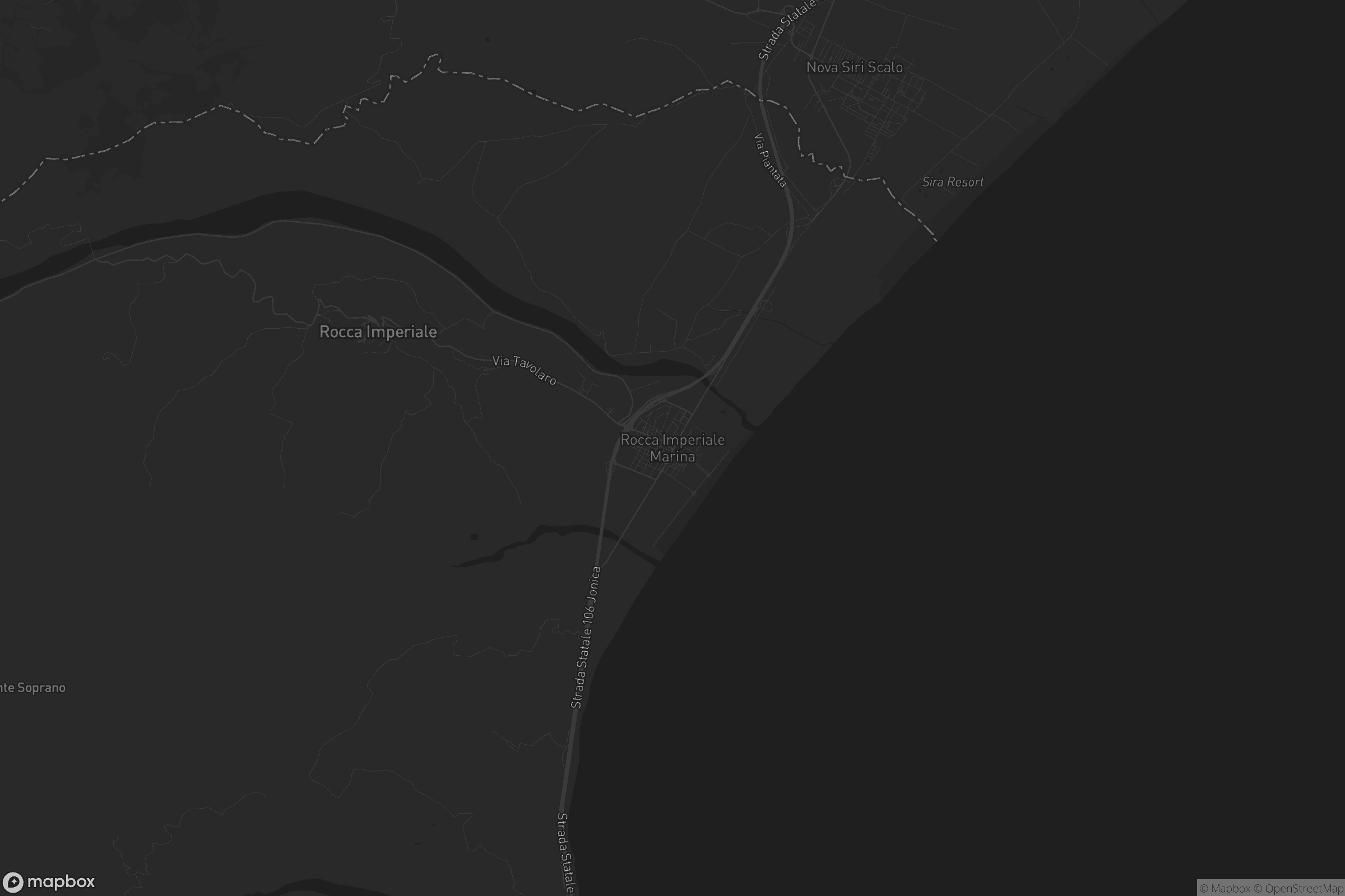 Mappa di Rocca Imperiale Marina