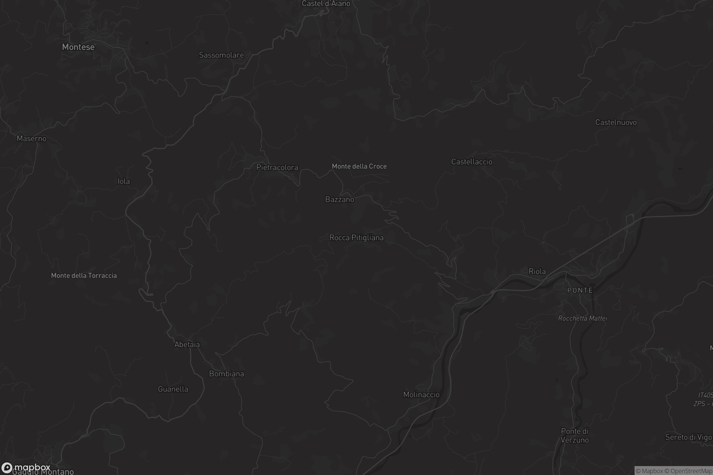 Mappa di Rocca Pitigliana