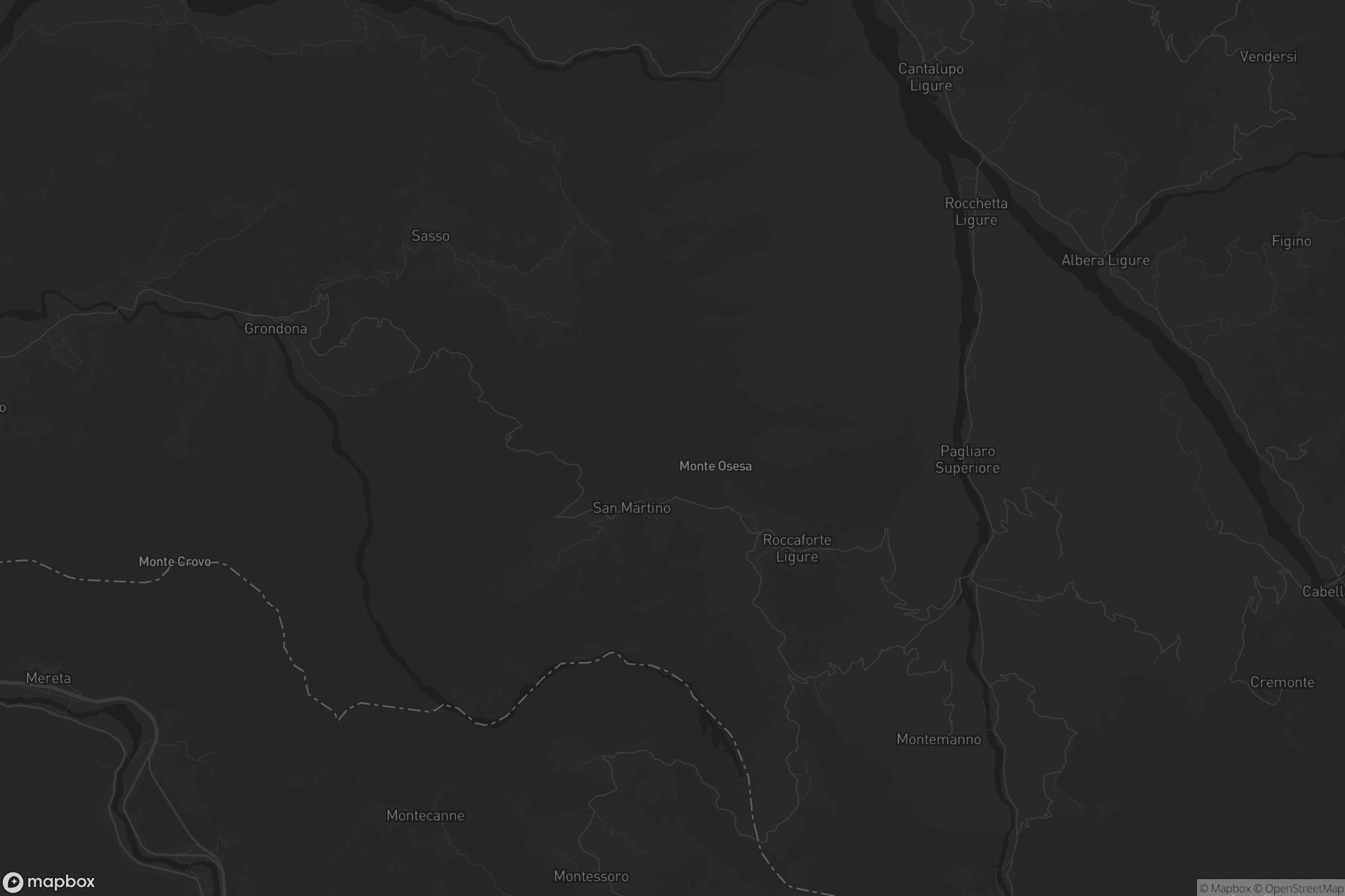 Mappa di Roccaforte Ligure