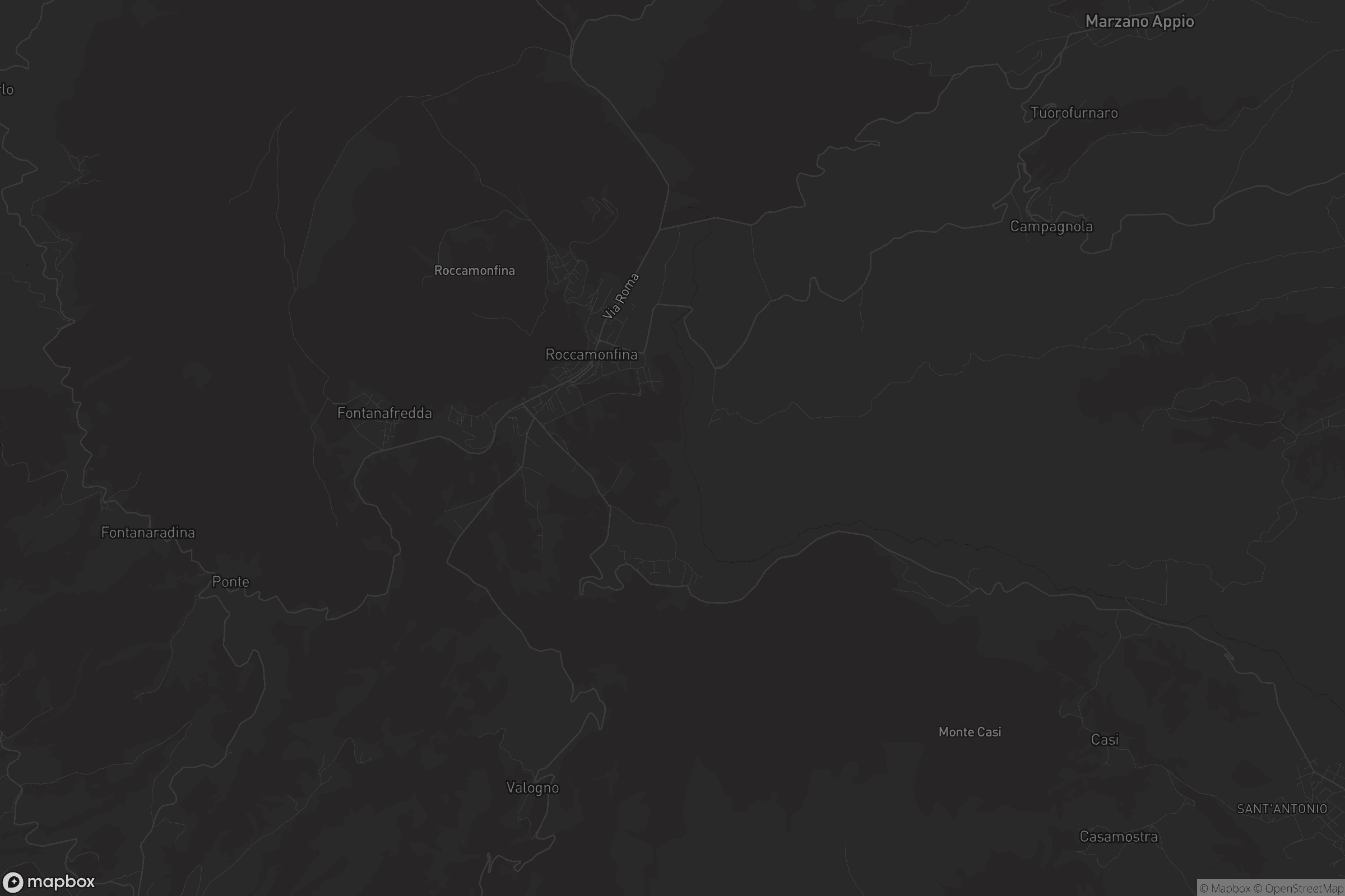 Mappa di Roccamonfina