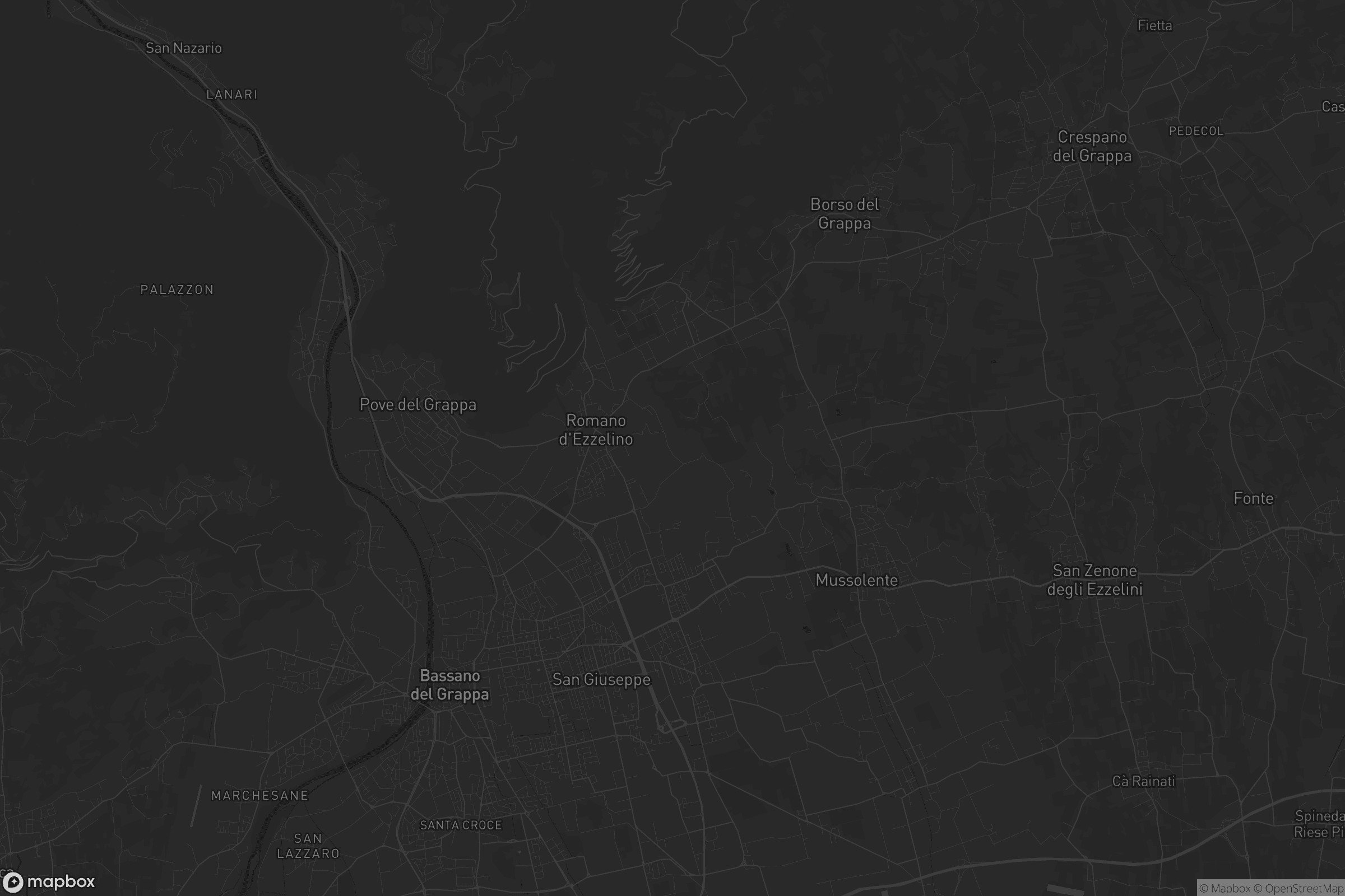 Mappa di Romano d'Ezzelino