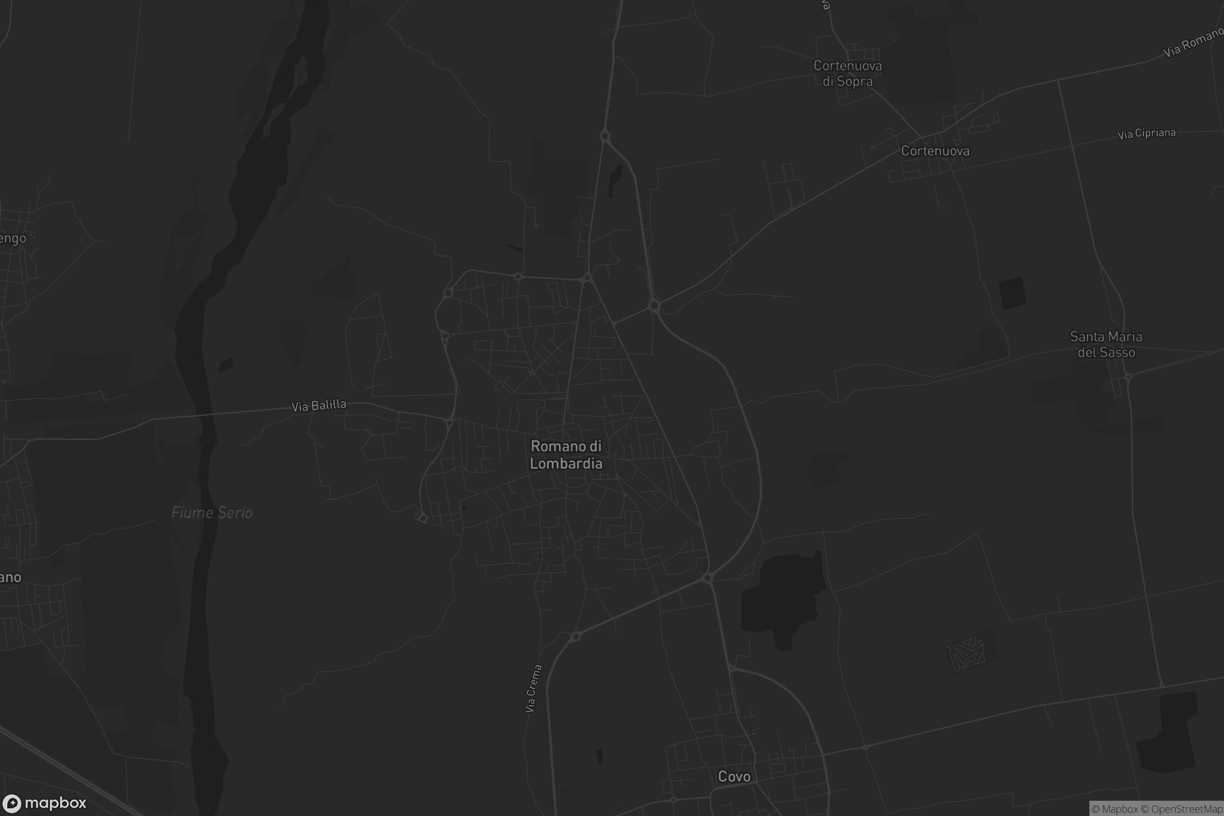 Mappa di Romano di Lombardia