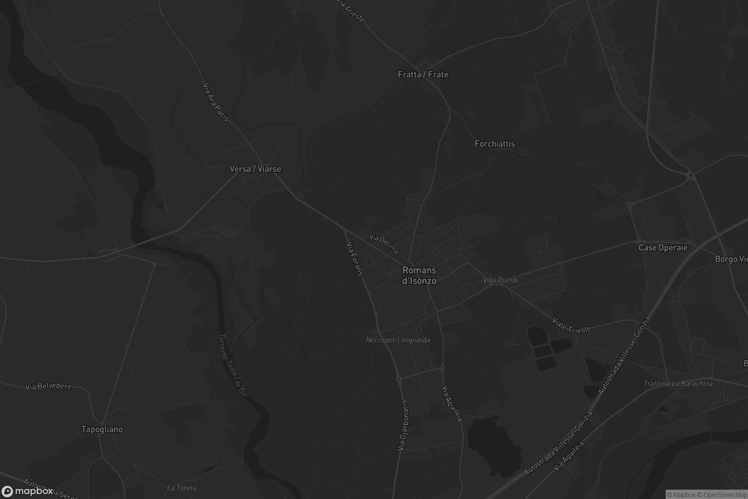 Mappa di Romans d'Isonzo / Romans dal Lusinç