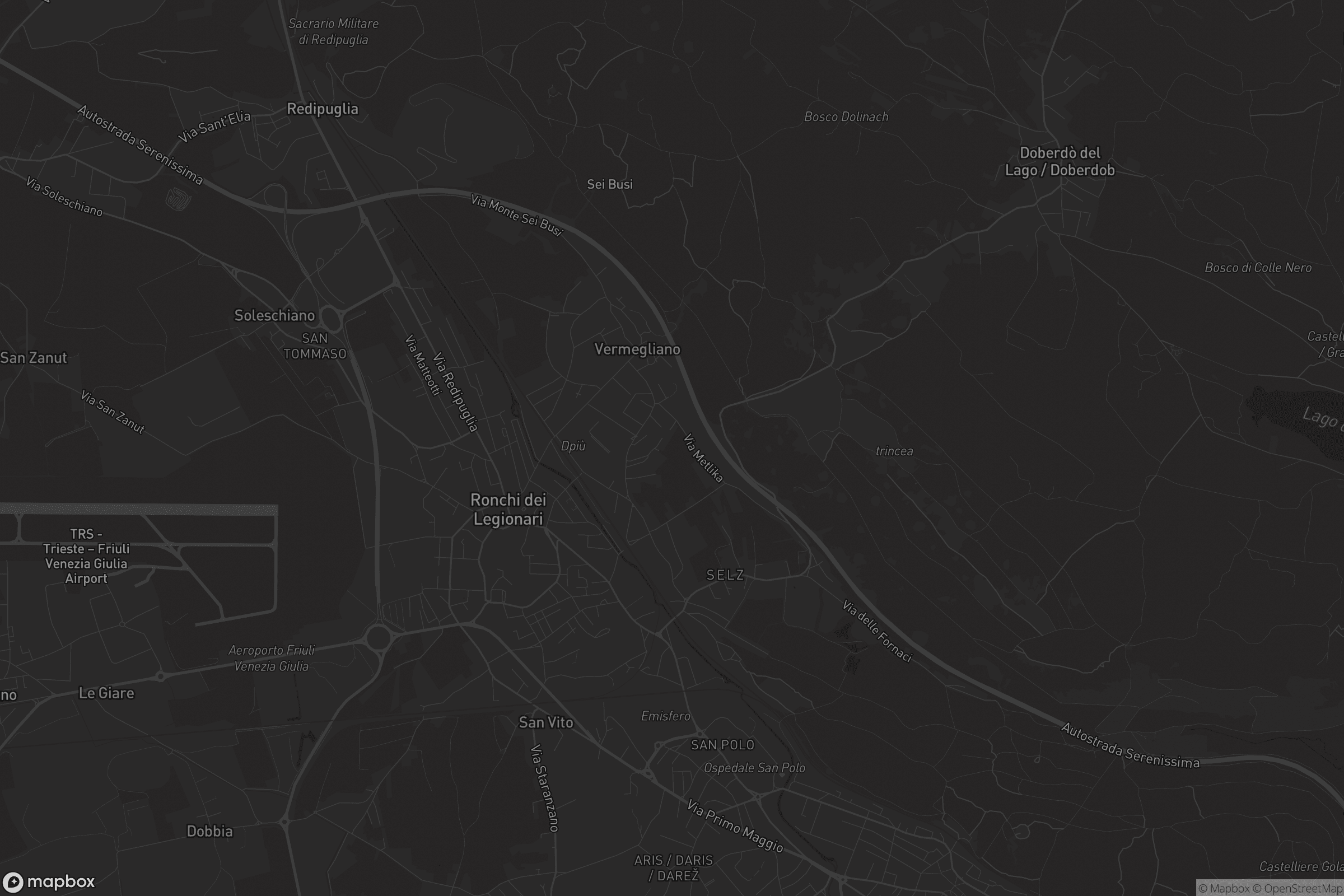 Mappa di Ronchi dei Legionari