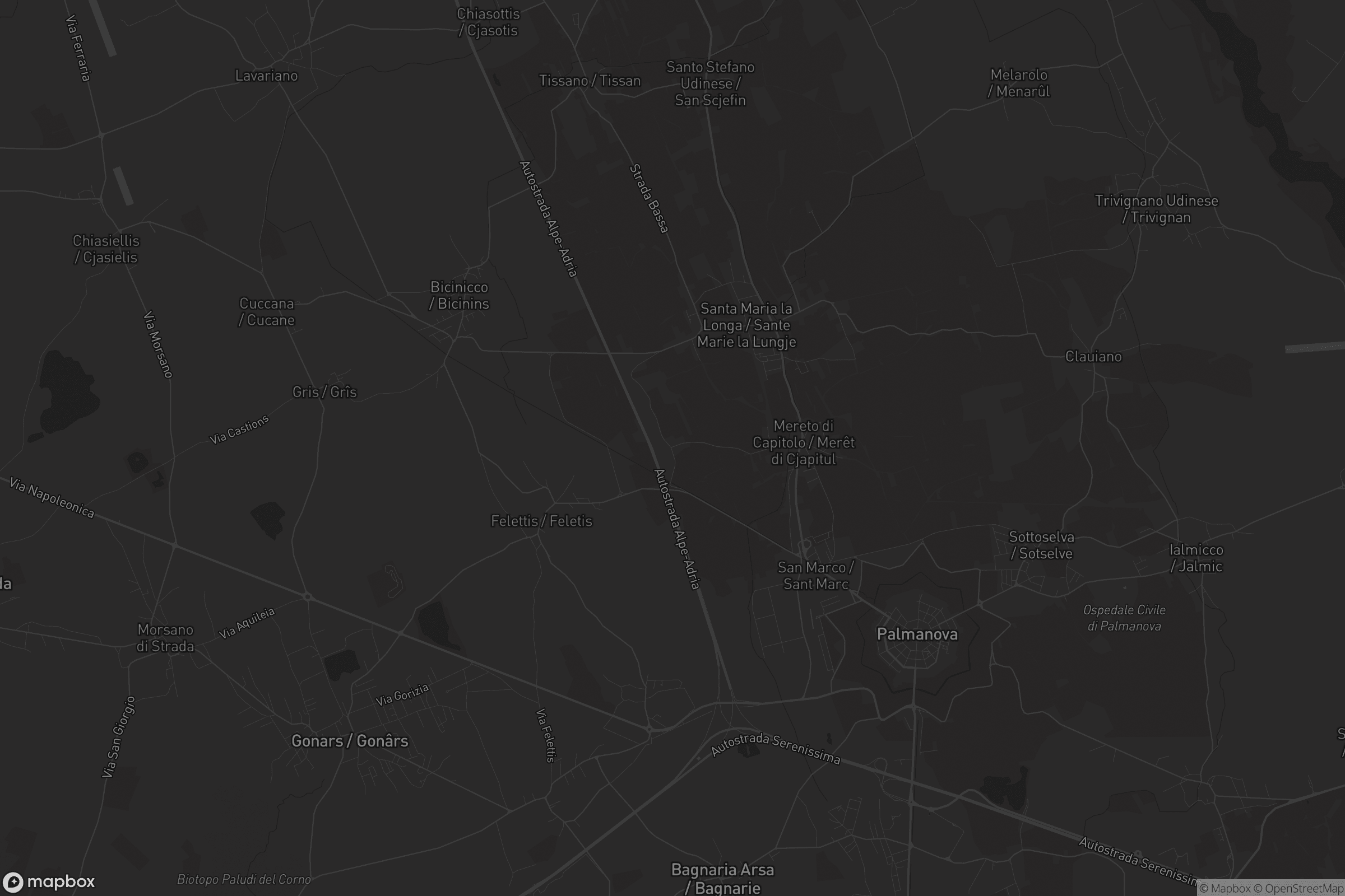 Mappa di Ronchiettis / Roncjetis