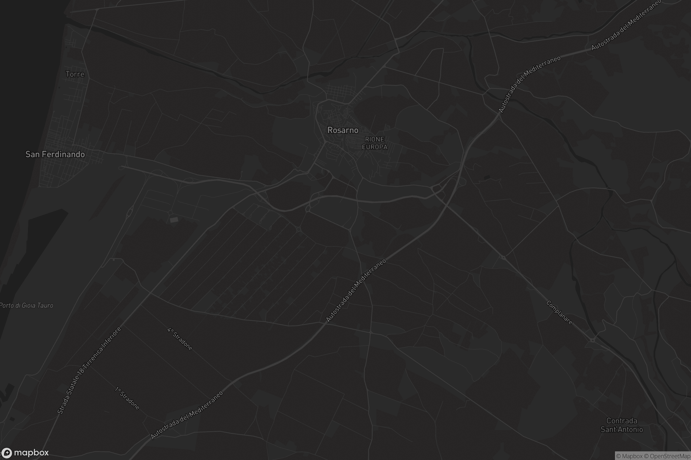 Mappa di Rosarno