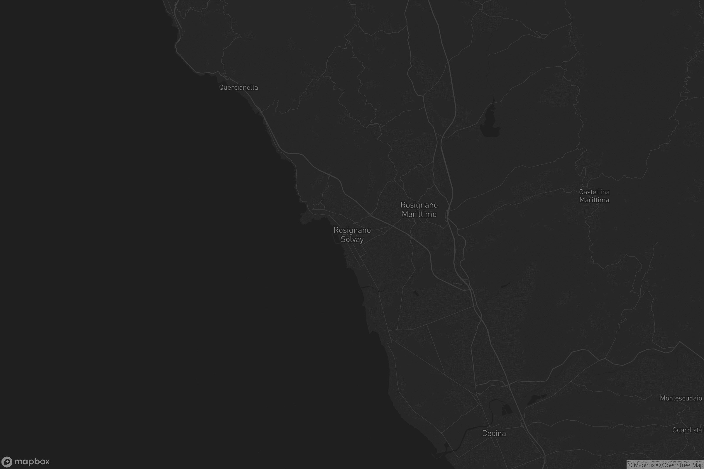 Mappa di Rosignano Solvay
