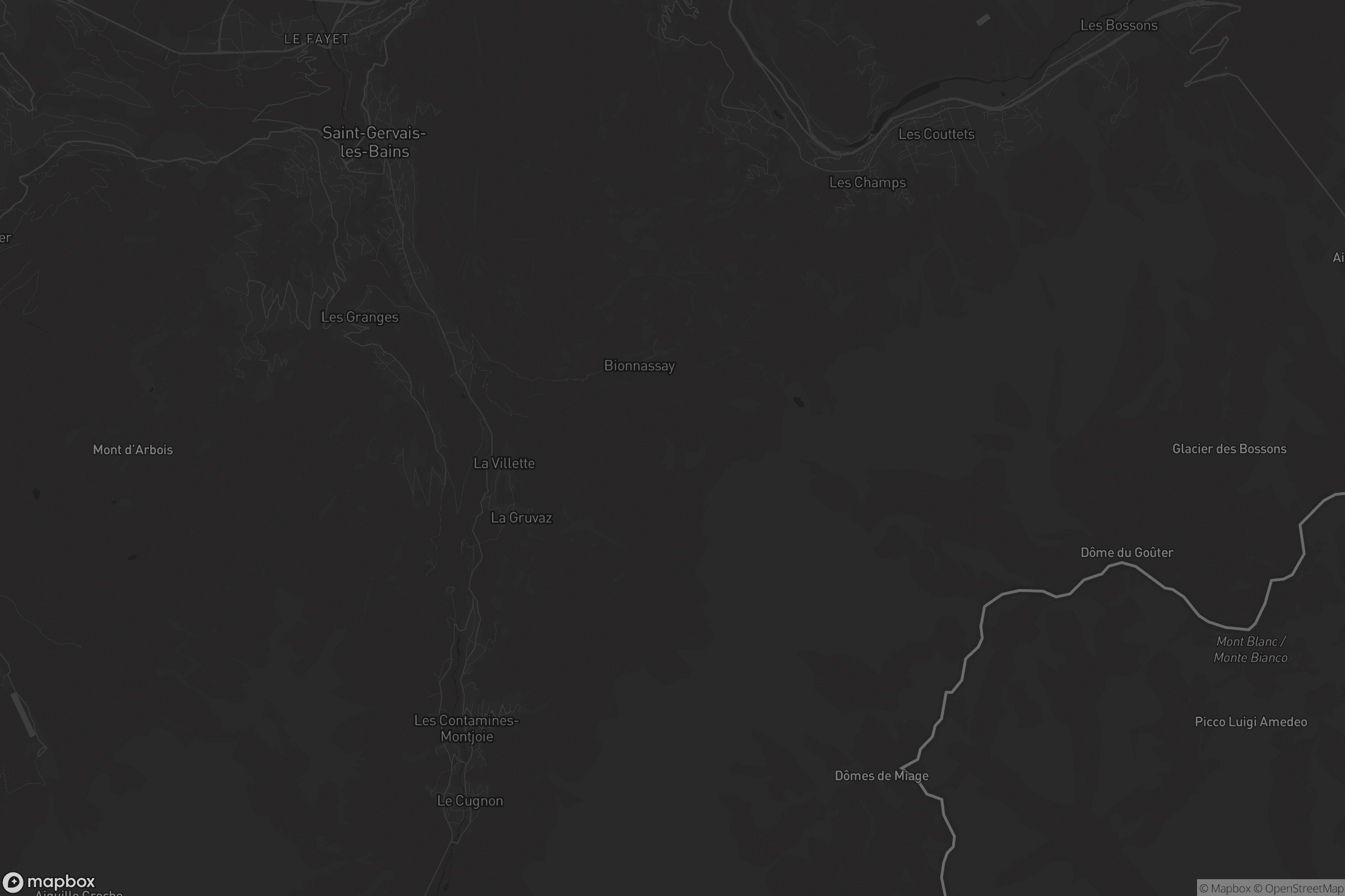 Mappa di Saint-Gervais-les-Bains