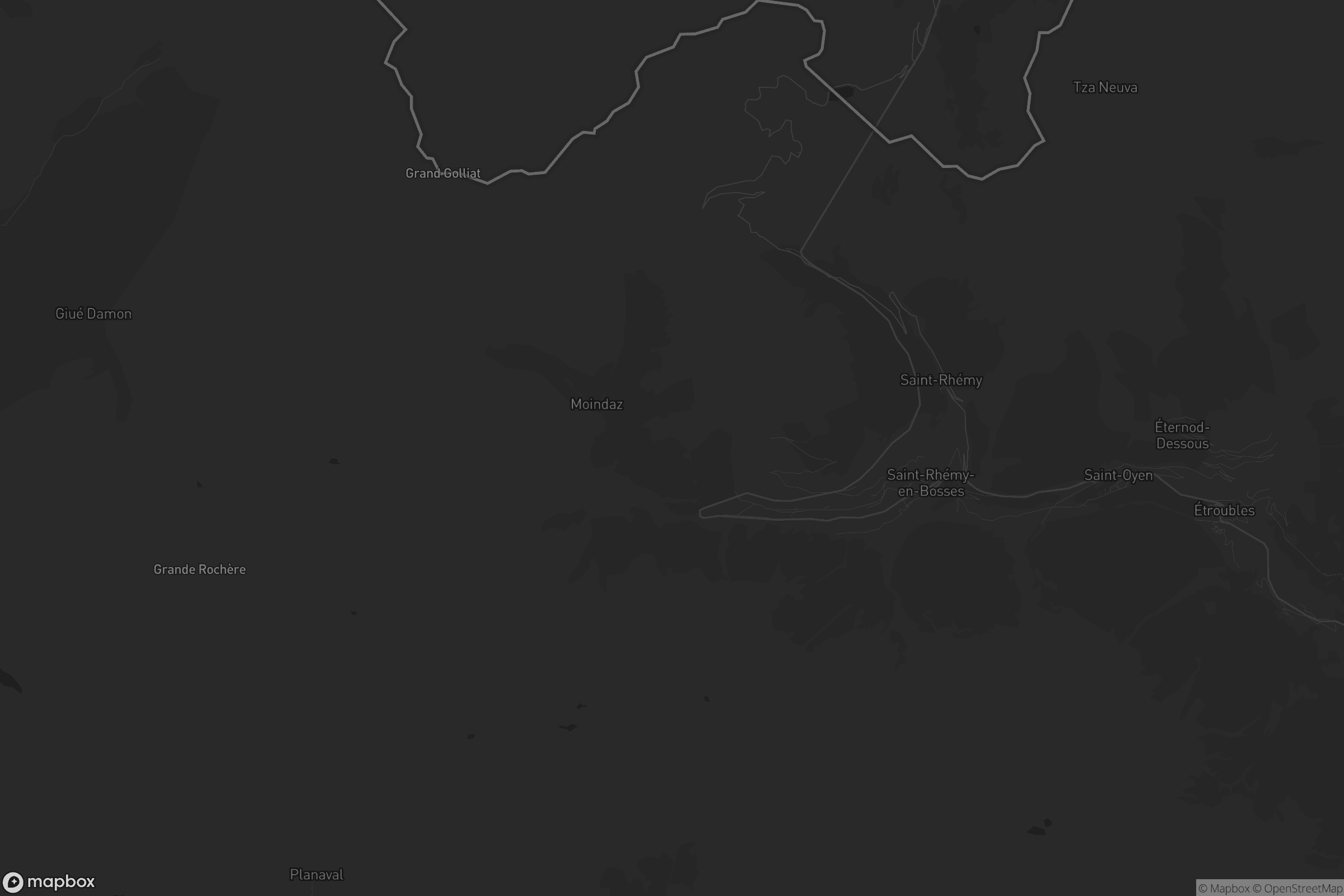 Mappa di Saint-Rhémy-en-Bosses