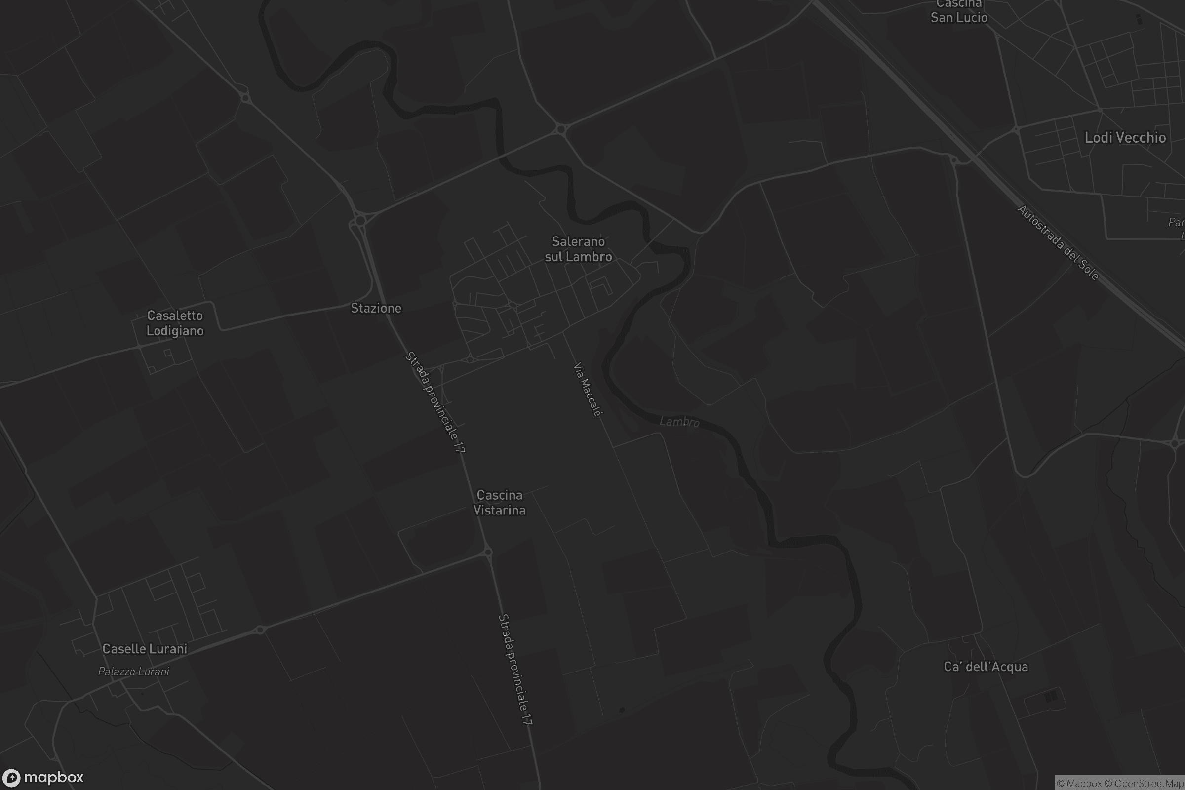 Mappa di Salerano sul Lambro