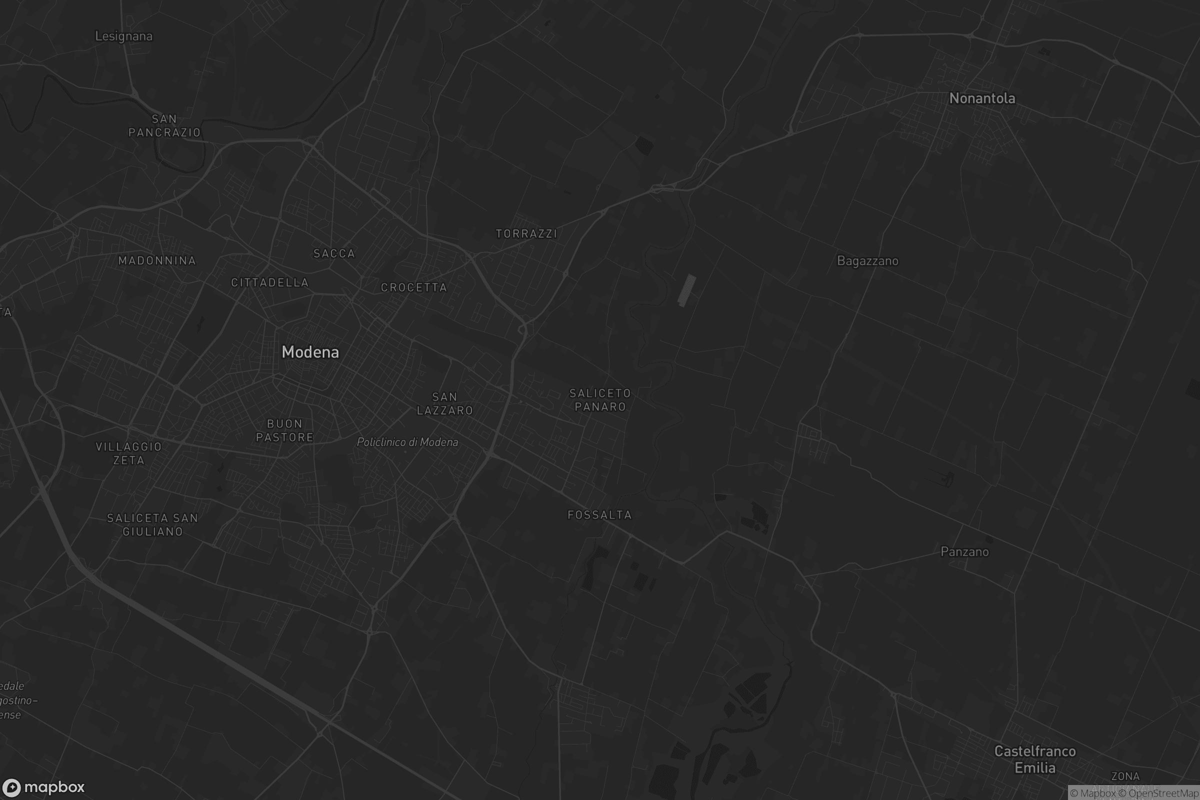 Mappa di Saliceto Panaro