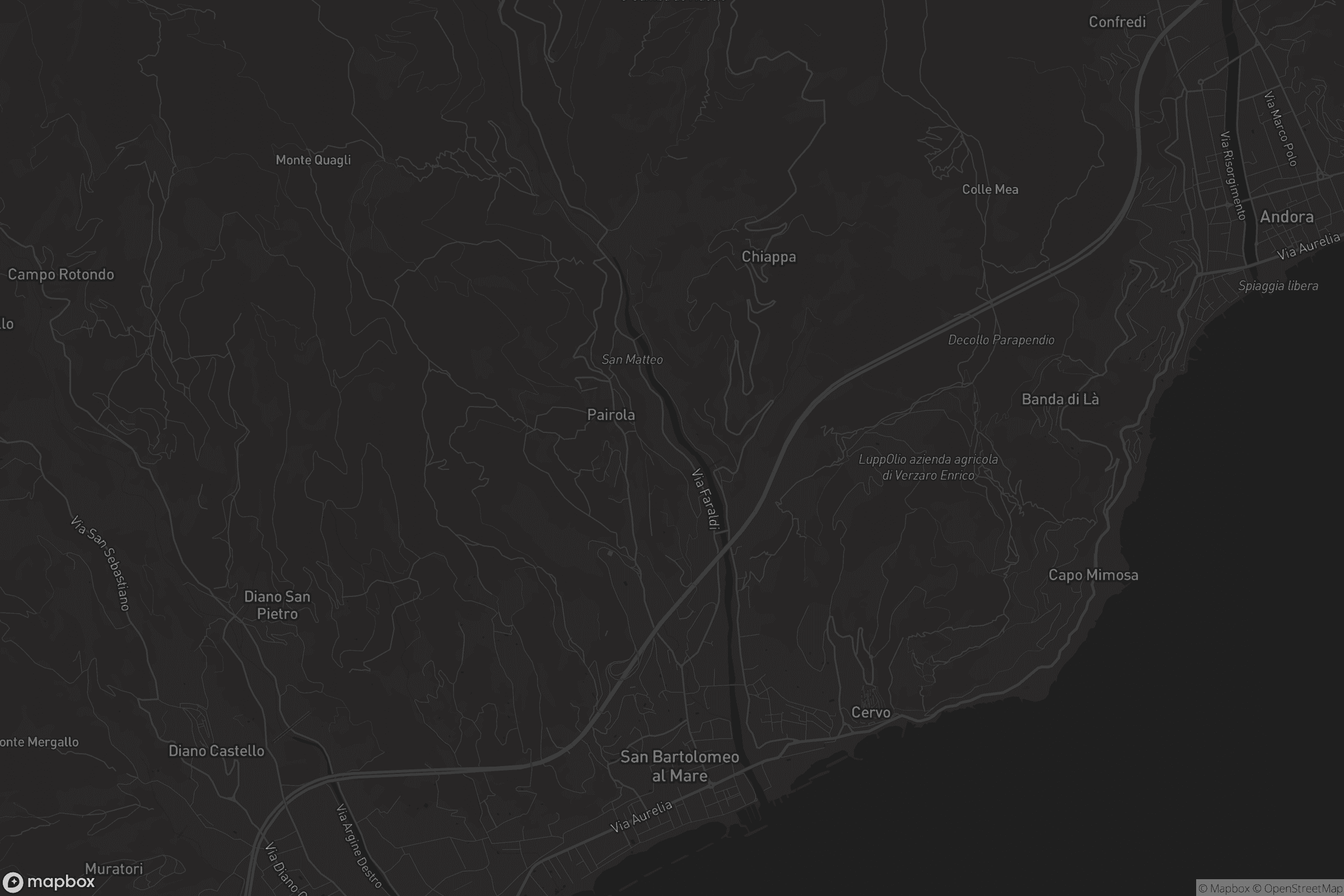 Mappa di San Bartolomeo al Mare