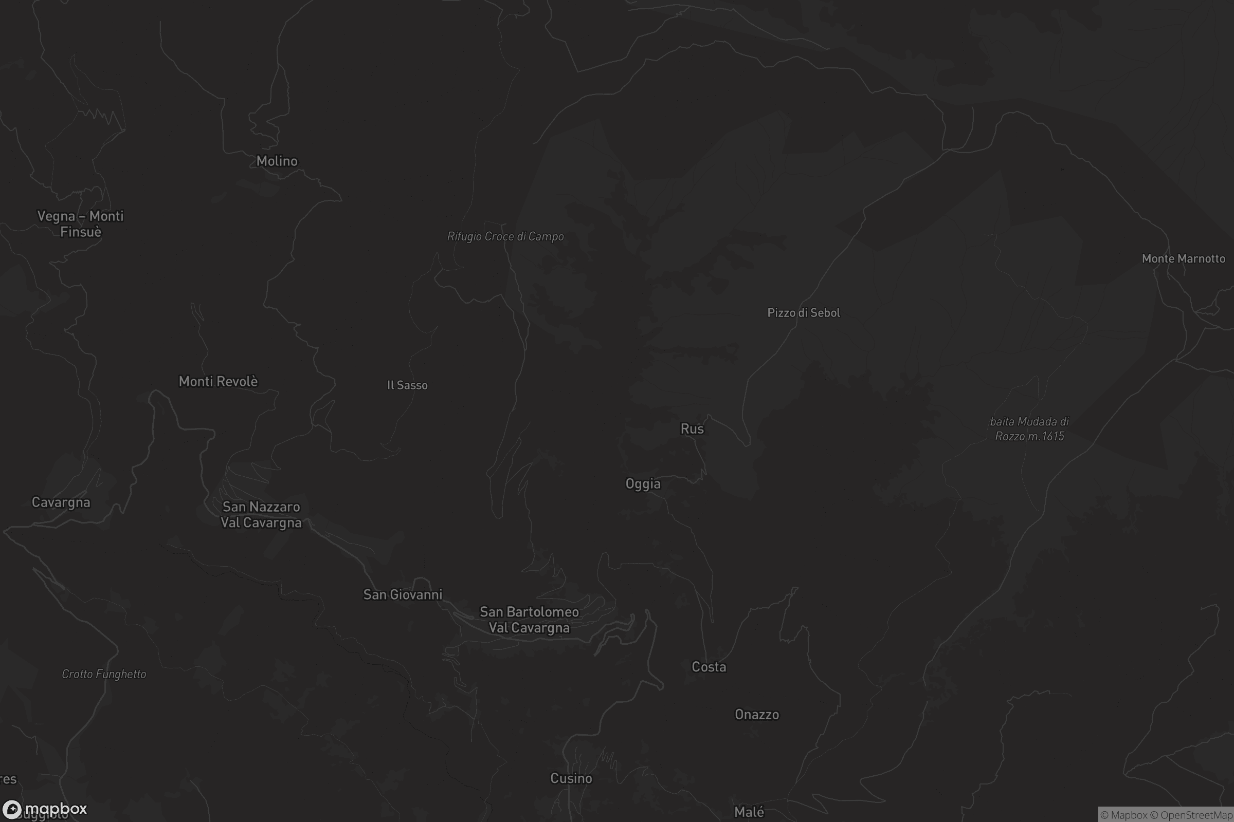 Mappa di San Bartolomeo Val Cavargna