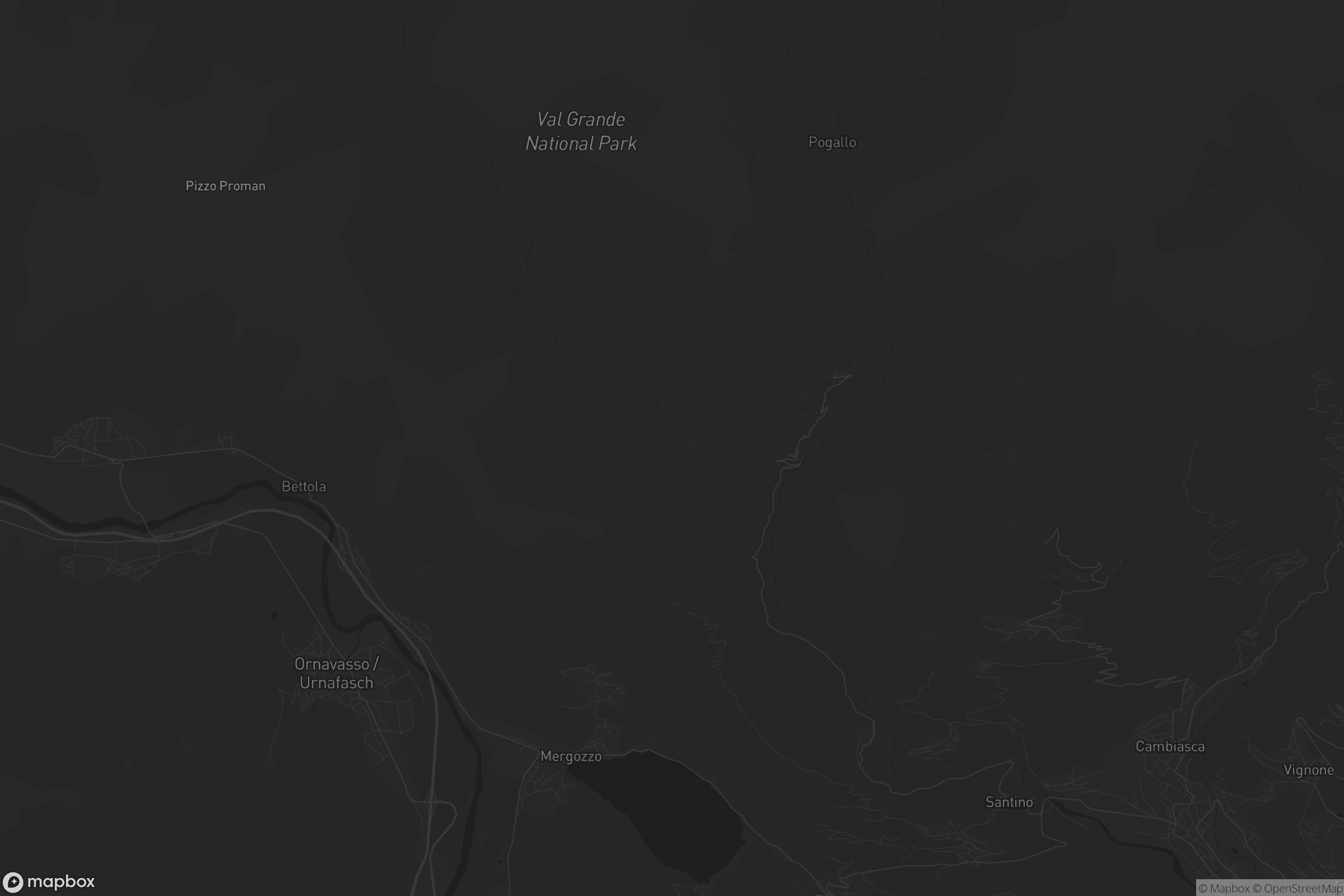 Mappa di San Bernardino Verbano