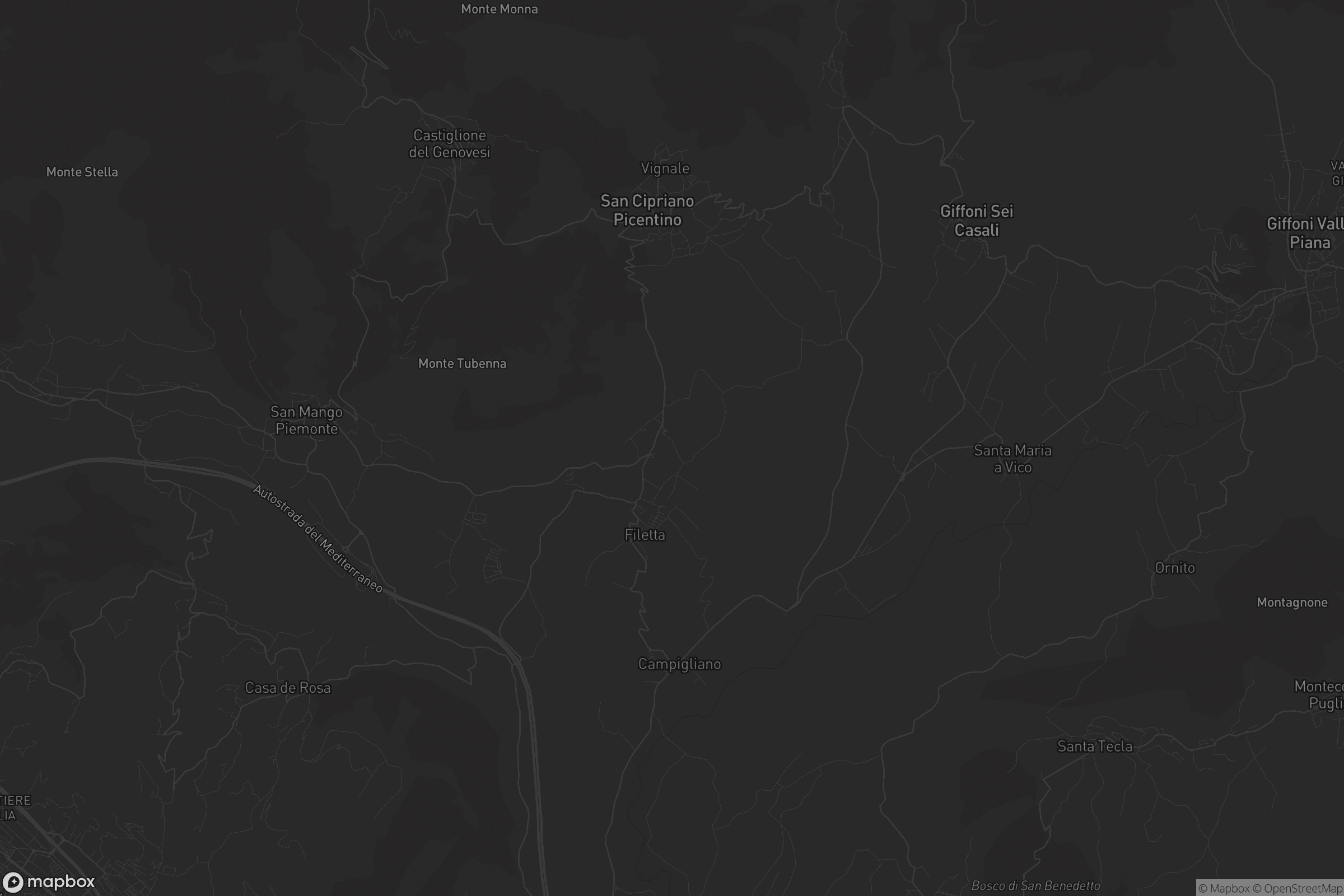 Mappa di San Cipriano Picentino