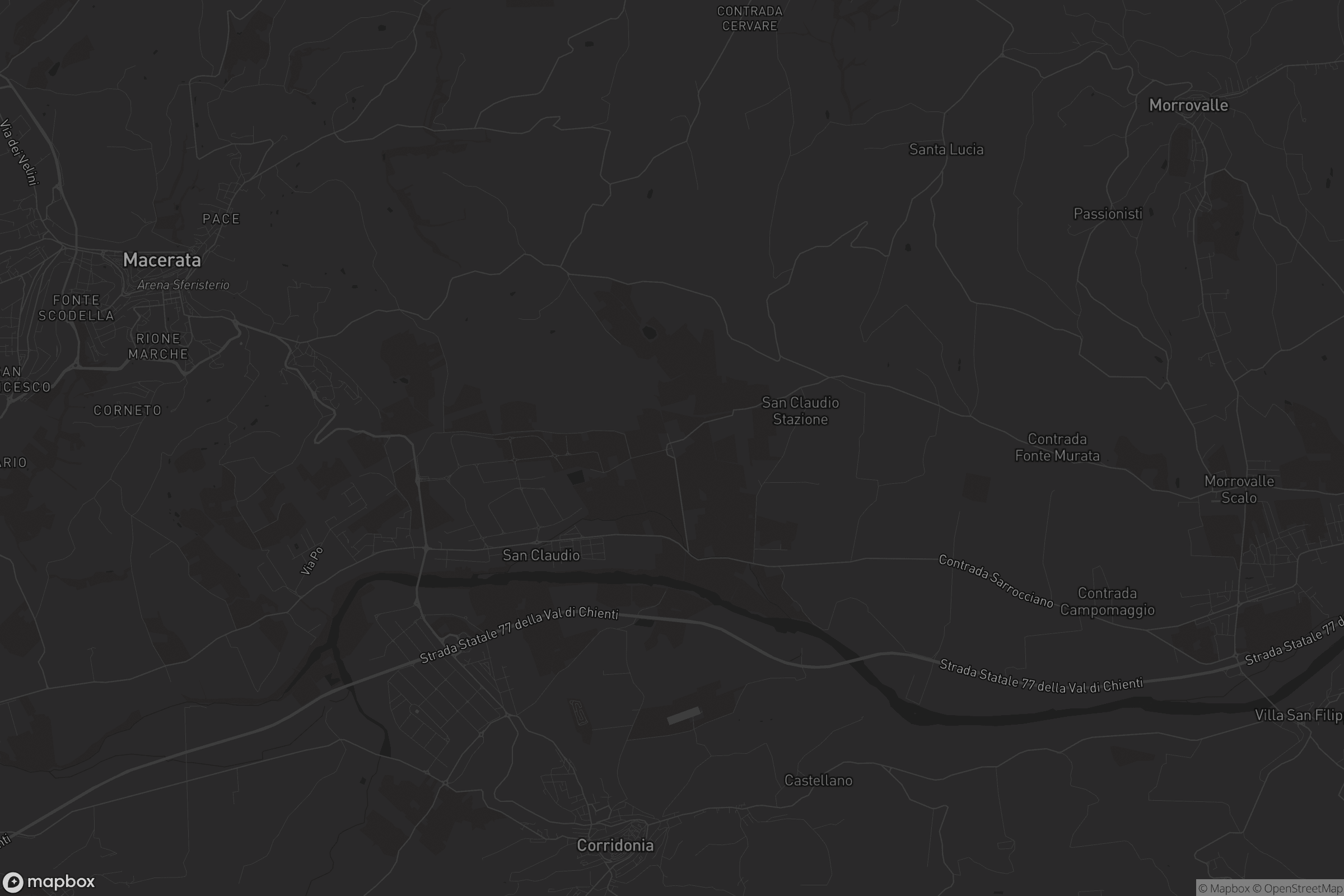 Mappa di San Claudio Abbazia