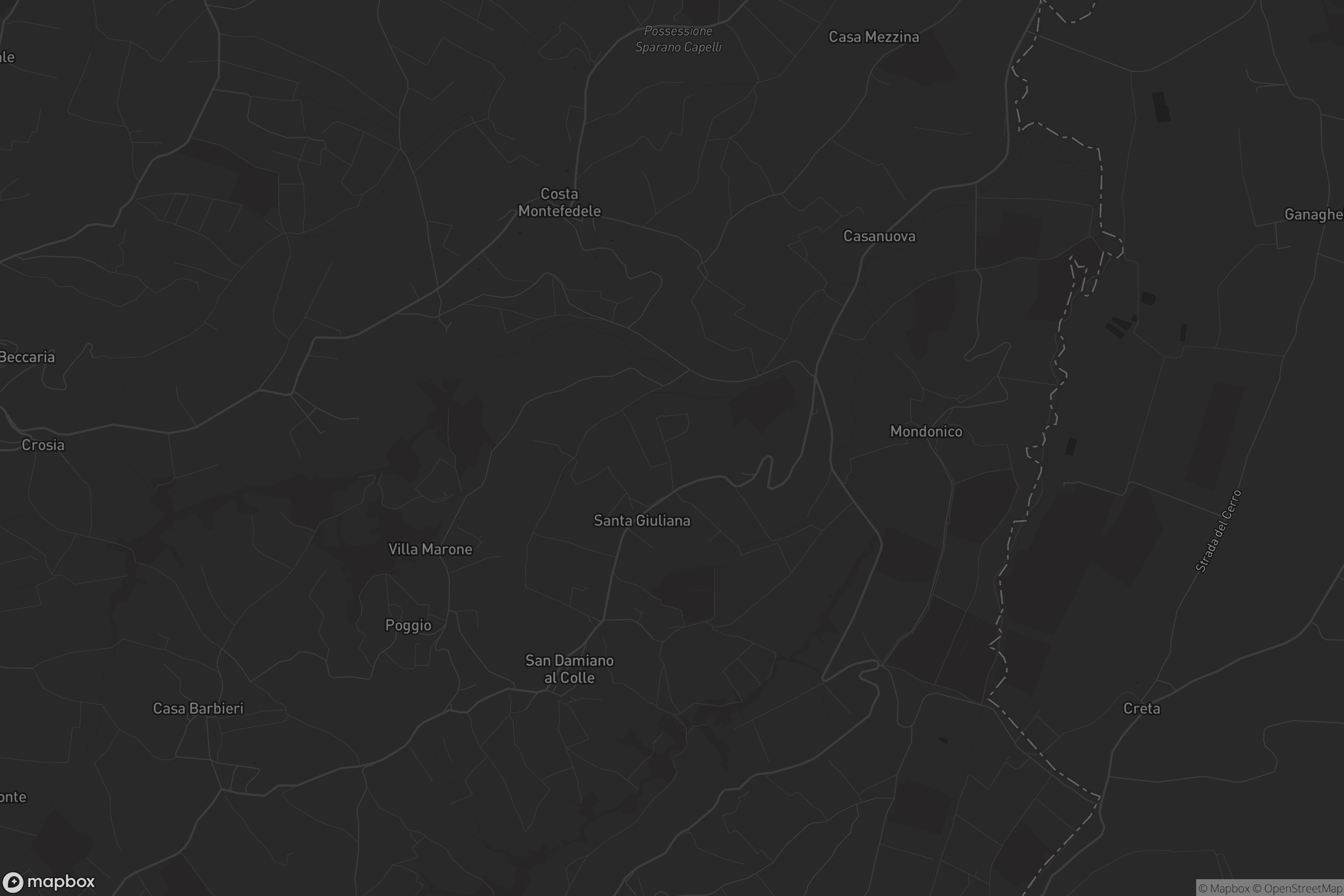 Mappa di San Damiano al Colle