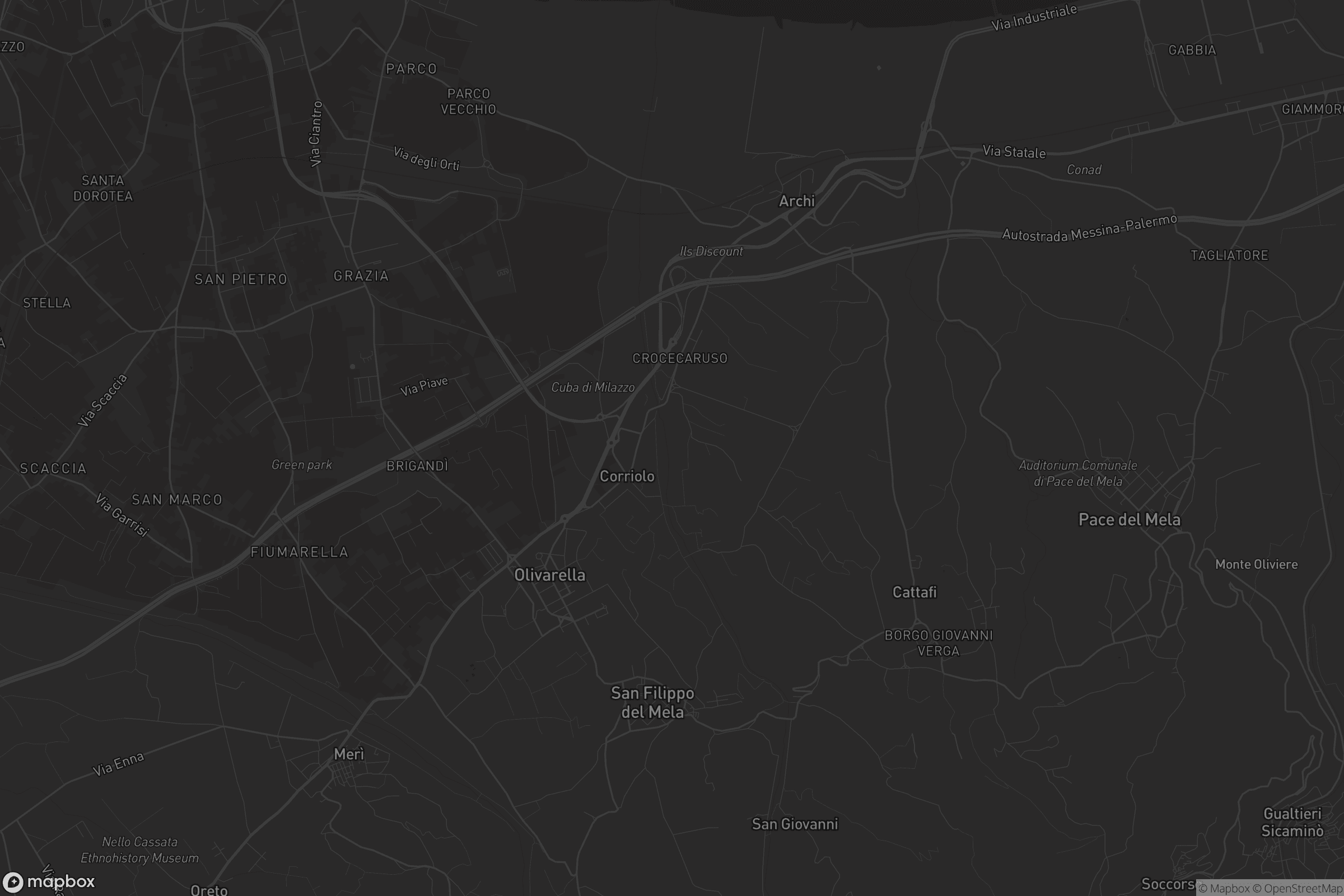 Mappa di San Filippo del Mela