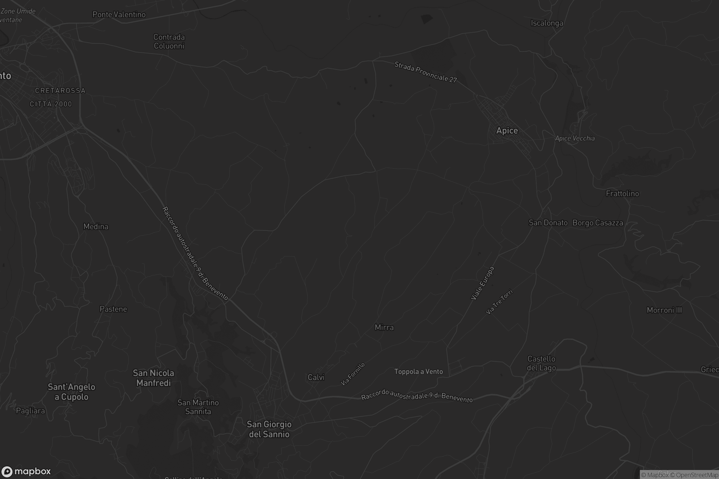 Mappa di San Giorgio del Sannio