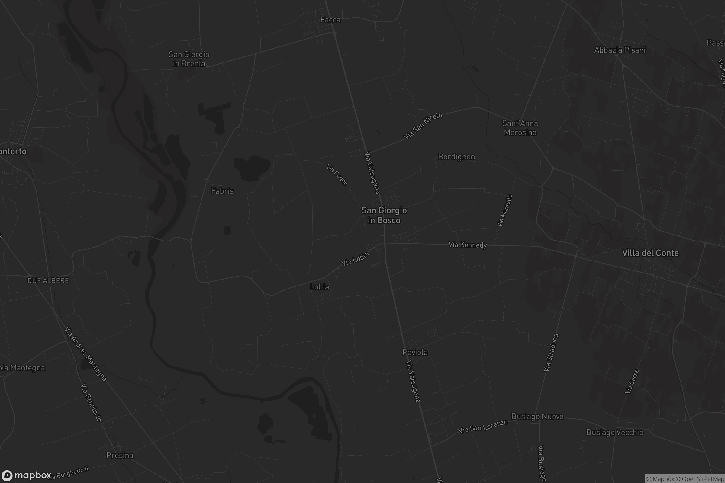 Mappa di San Giorgio in Bosco