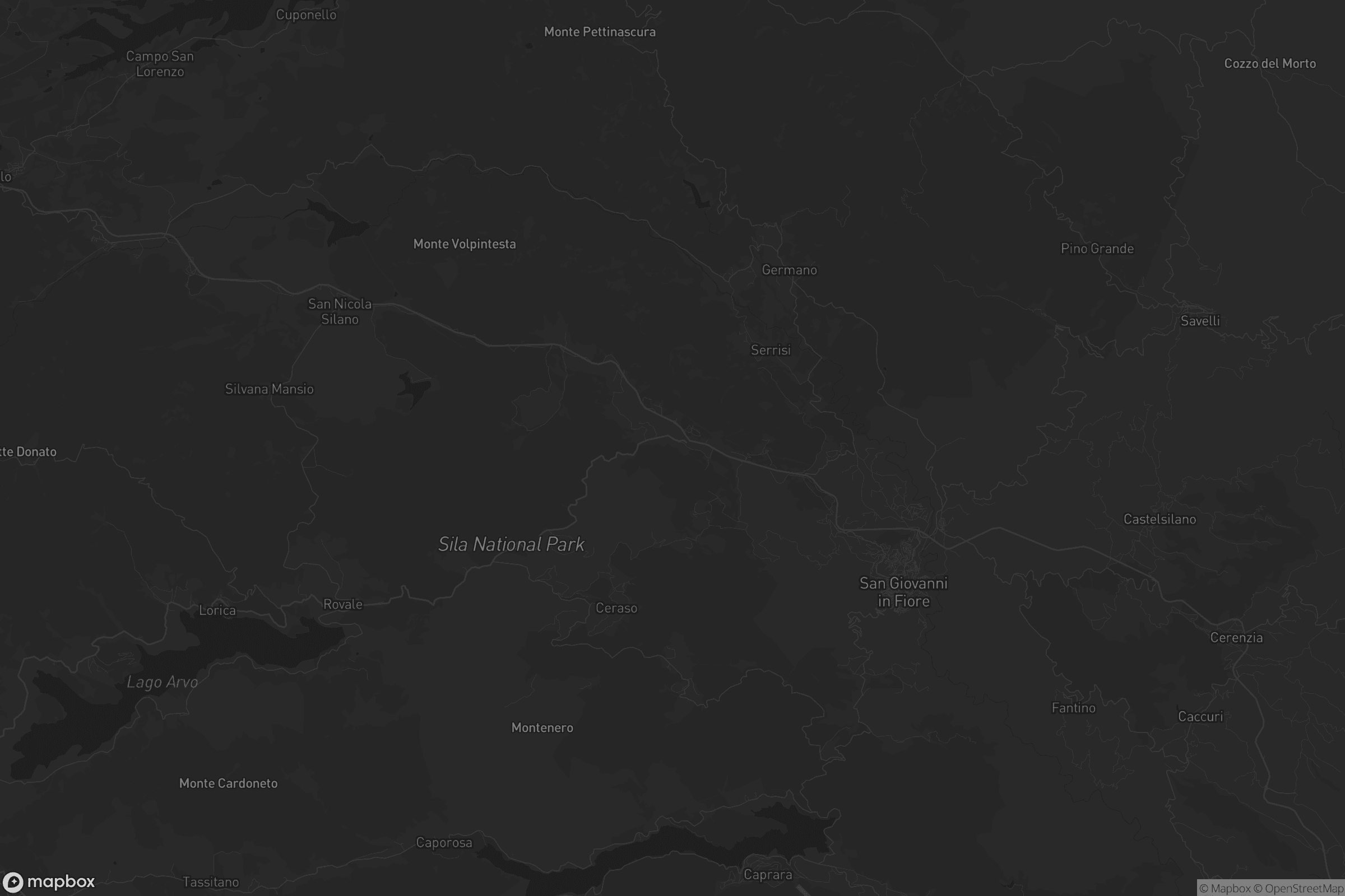 Mappa di San Giovanni in Fiore