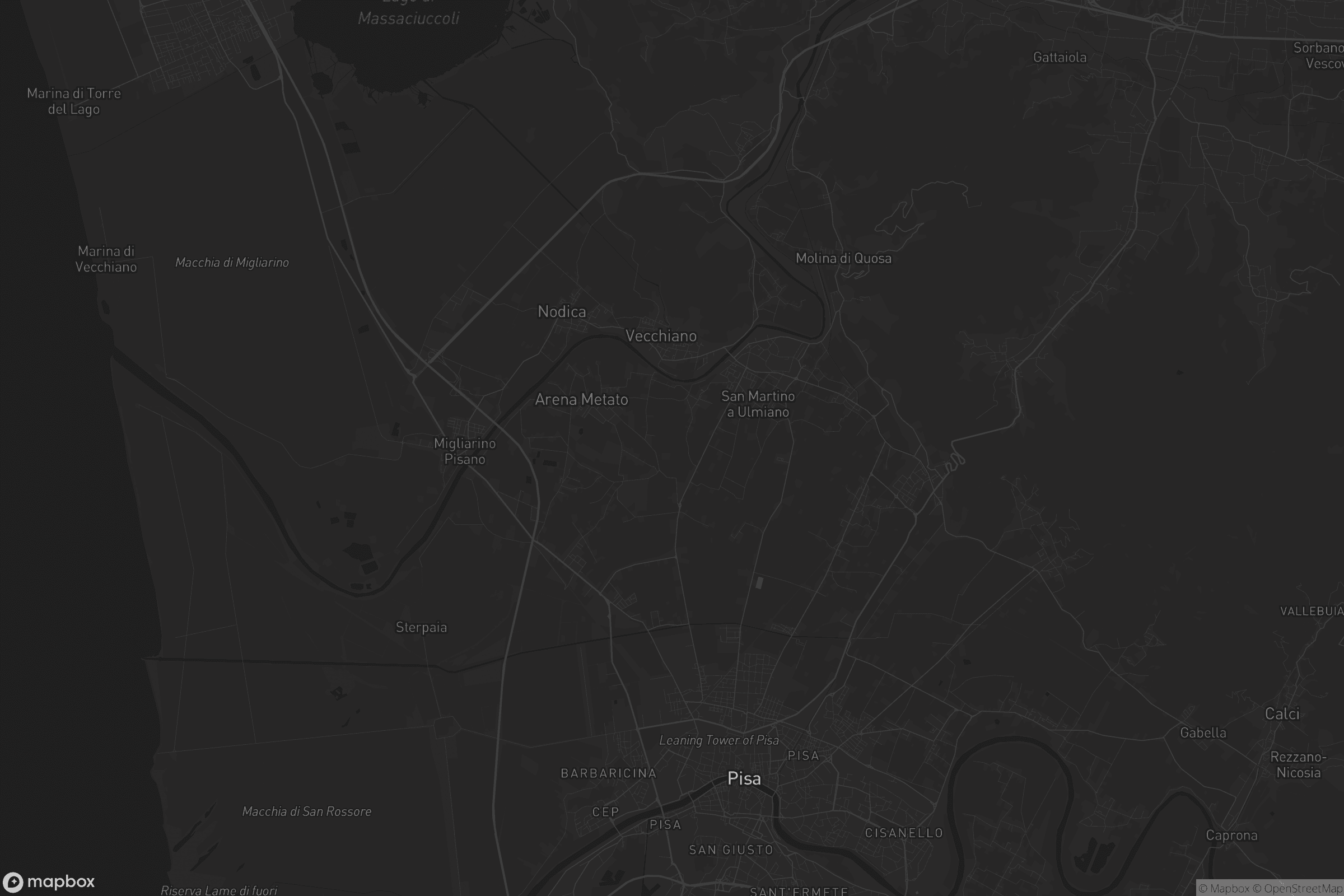 Mappa di San Giuliano Terme