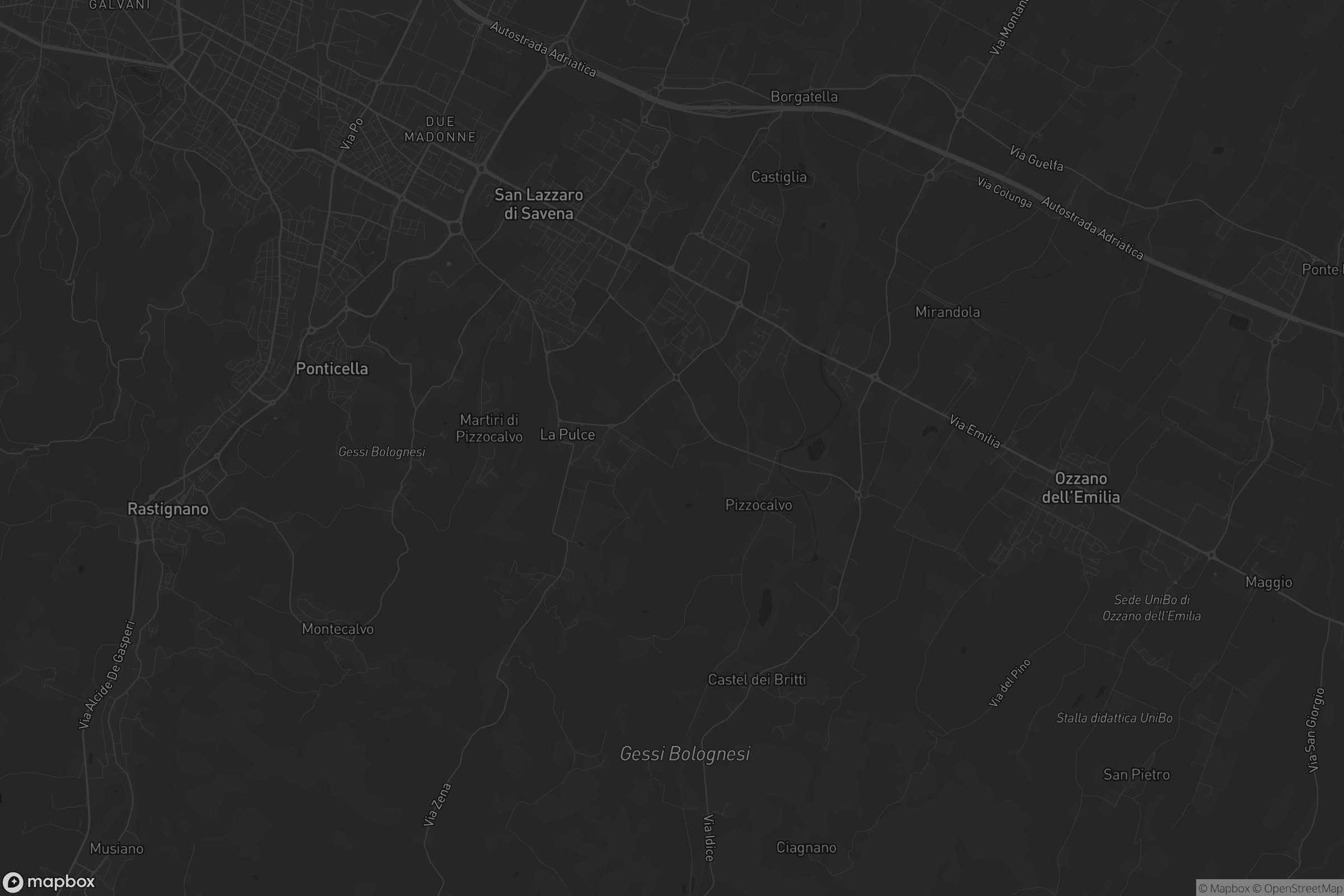 Mappa di San Lazzaro di Savena