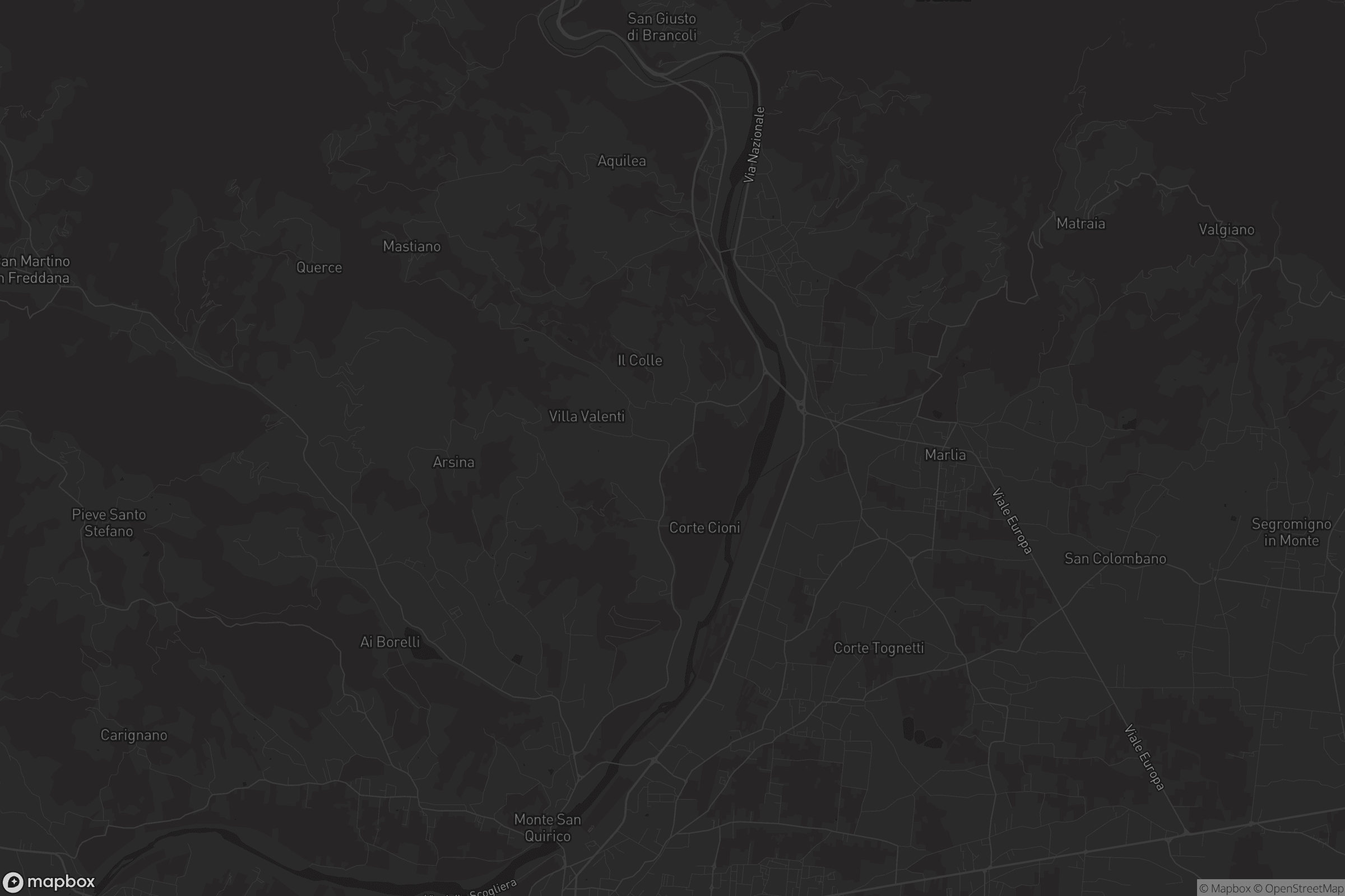 Mappa di San Lorenzo di Moriano