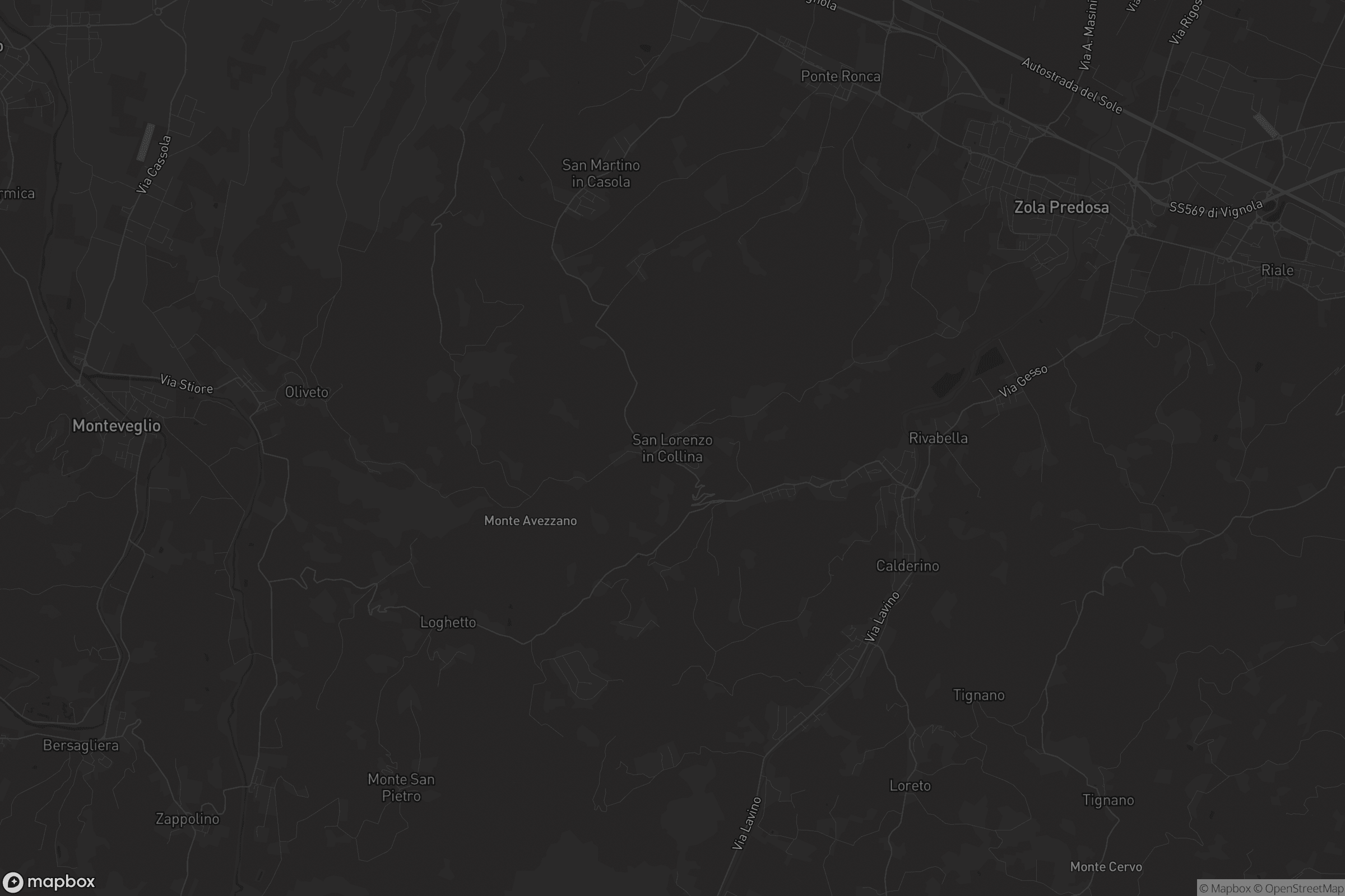 Mappa di San Lorenzo in Collina