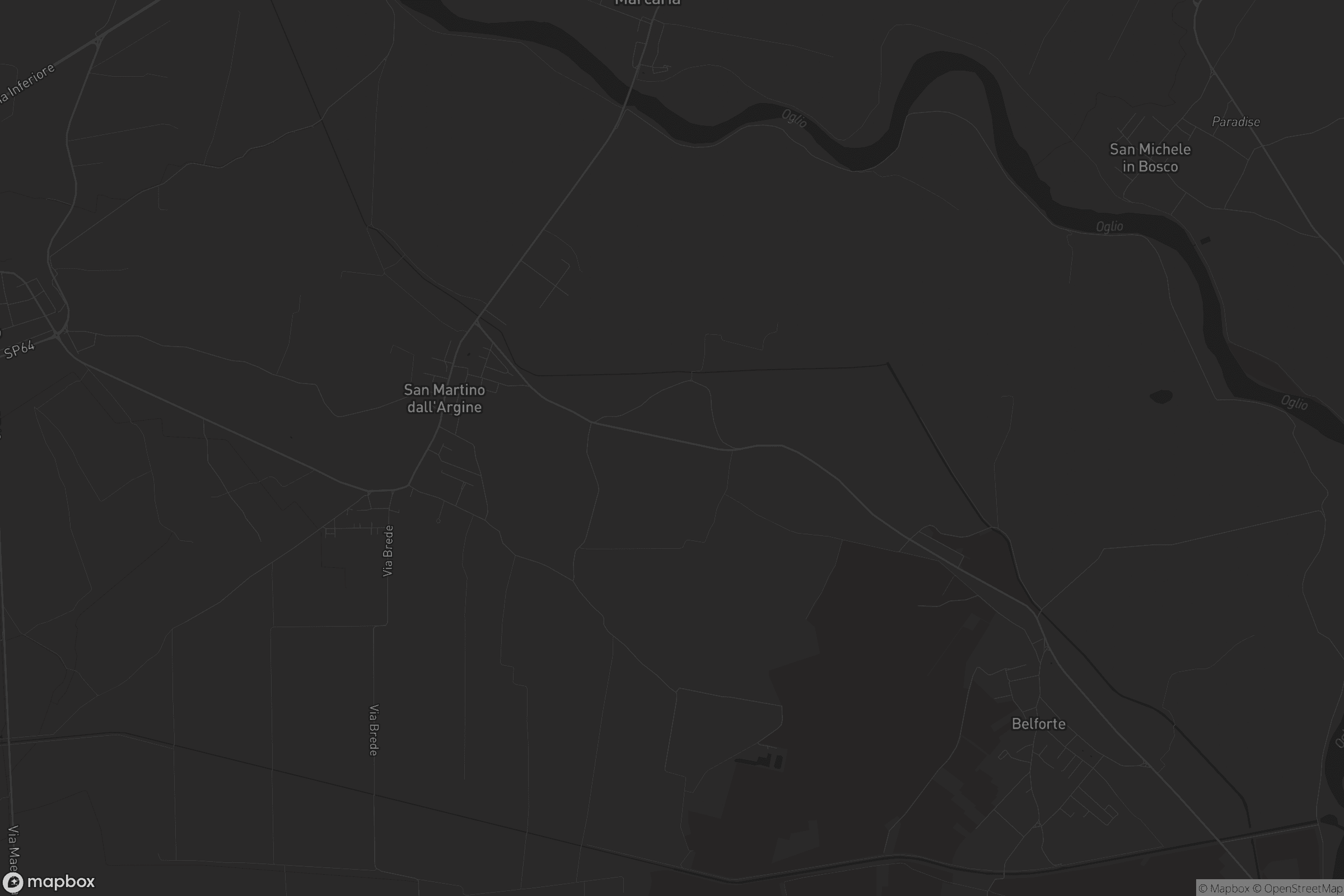 Mappa di San Martino dall'Argine