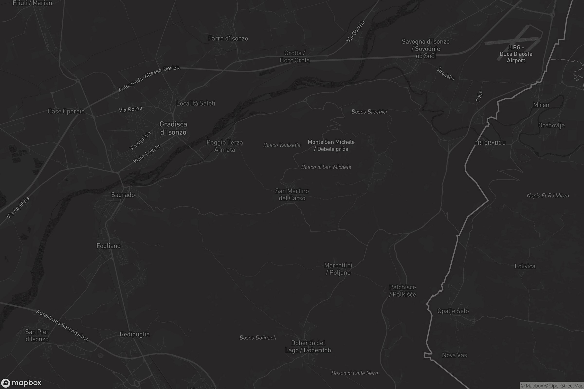 Mappa di San Martino del Carso