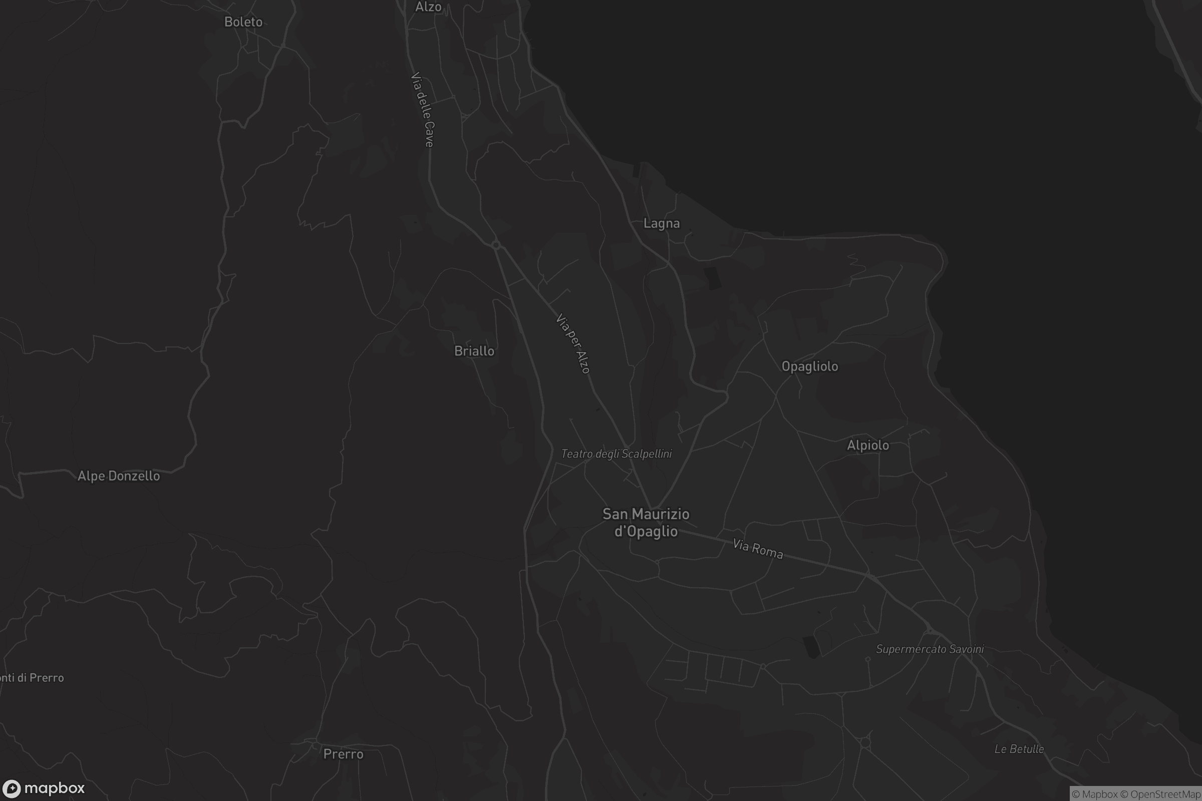 Mappa di San Maurizio d'Opaglio