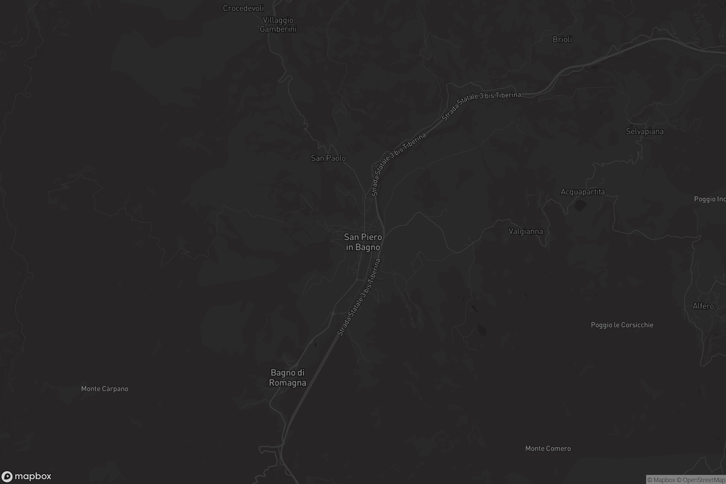 Mappa di San Piero in Bagno