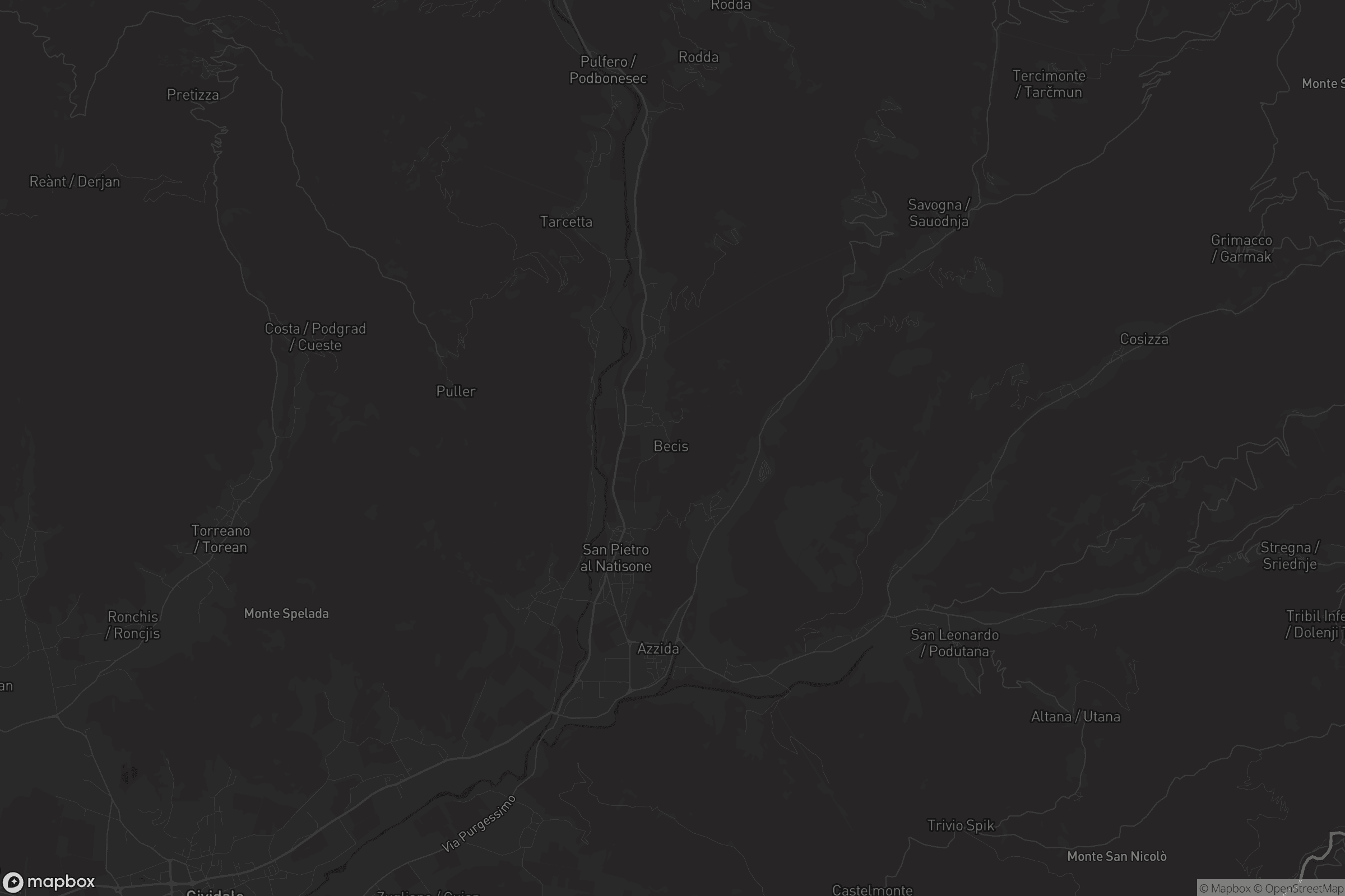 Mappa di San Pietro al Natisone