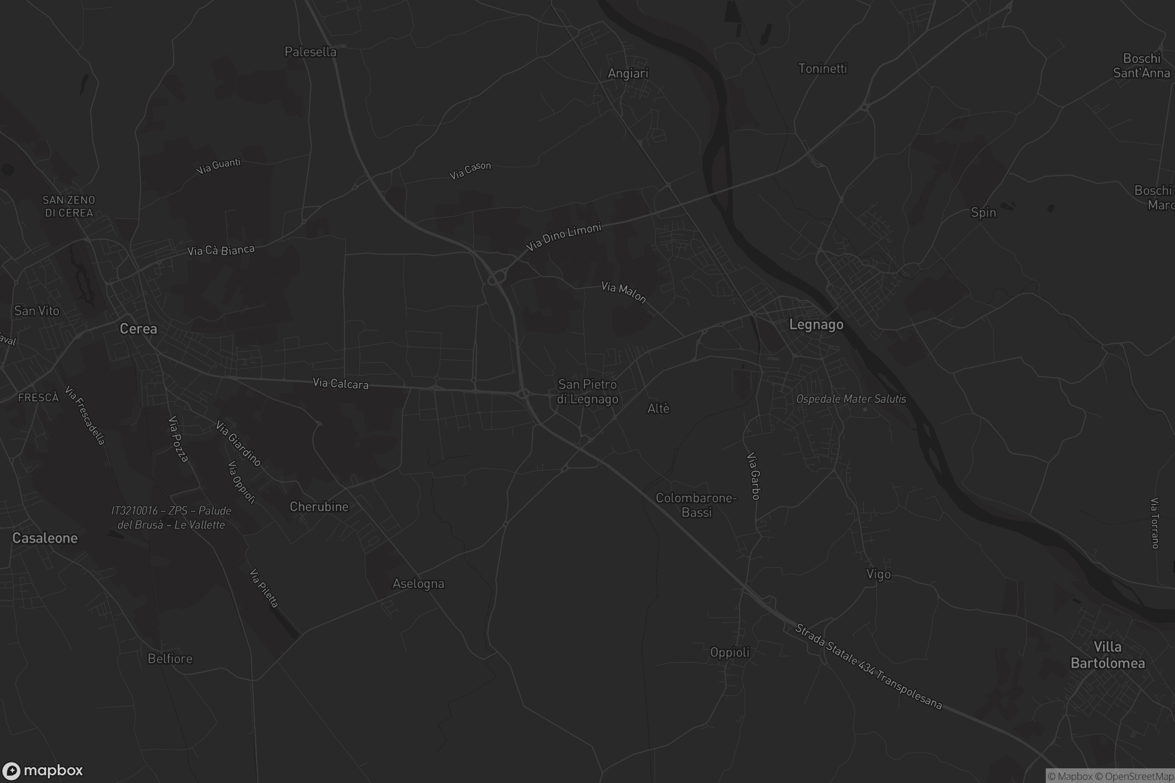 Mappa di San Pietro di Legnago