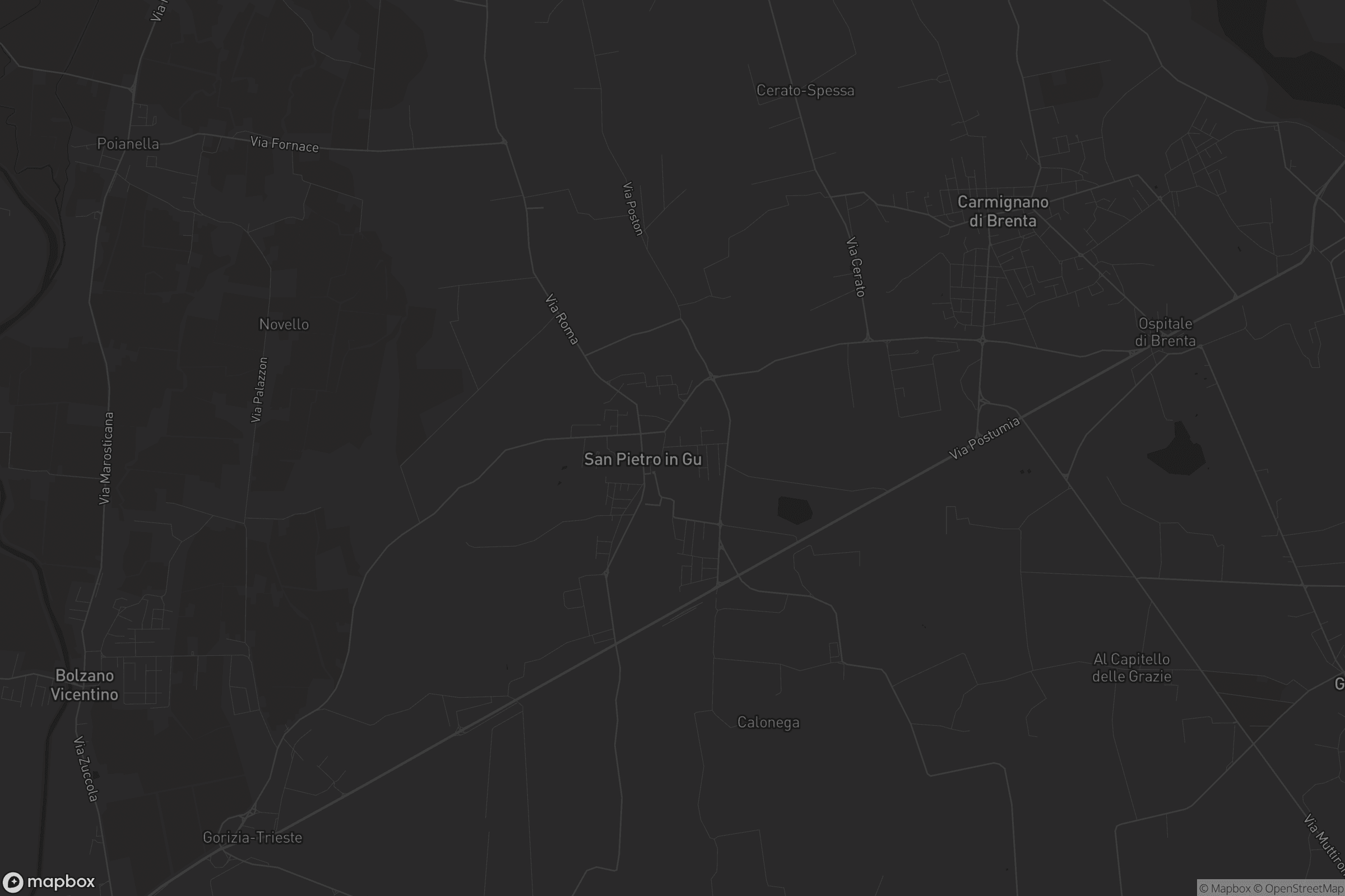 Mappa di San Pietro in Gu