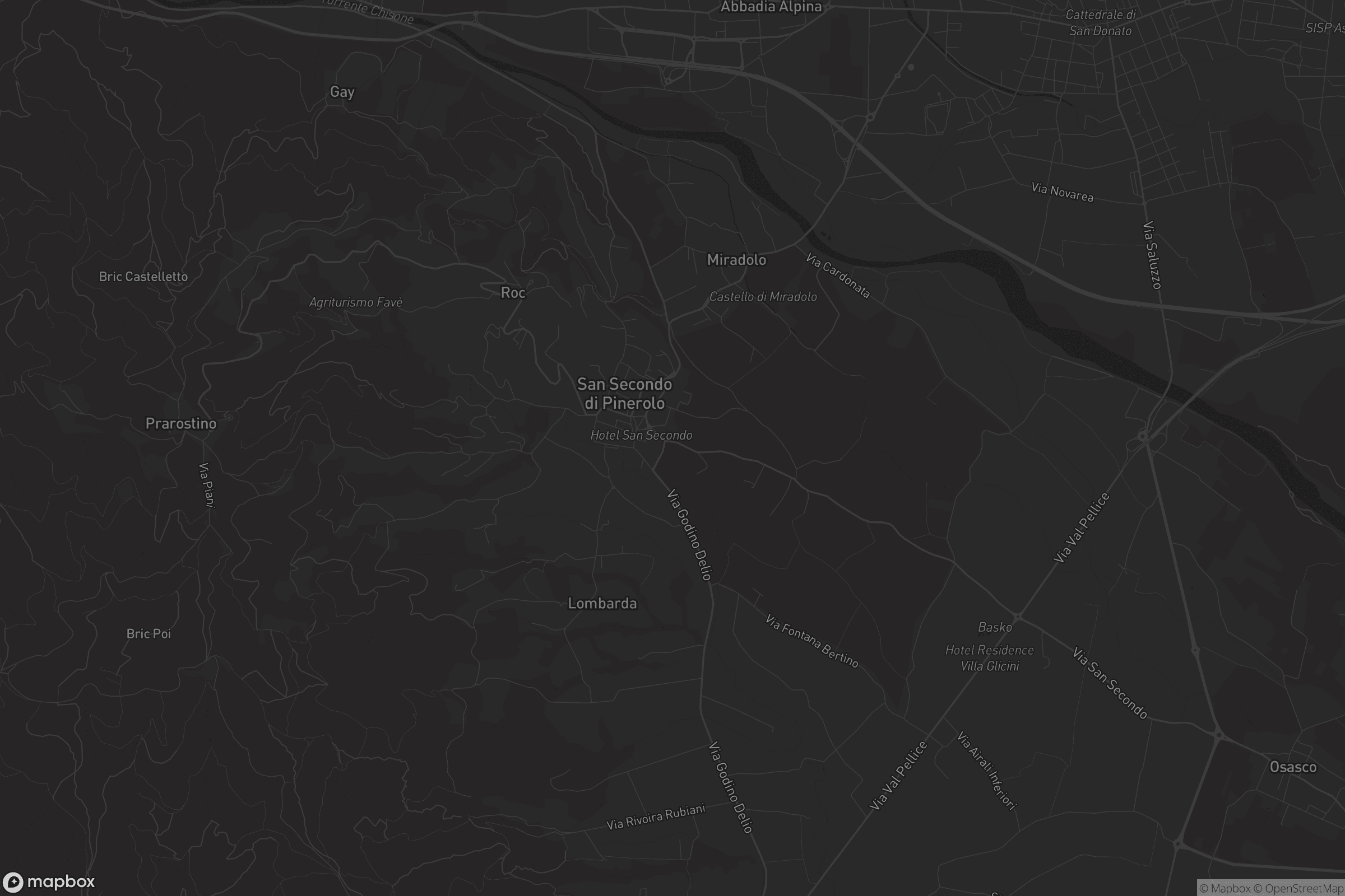 Mappa di San Secondo di Pinerolo