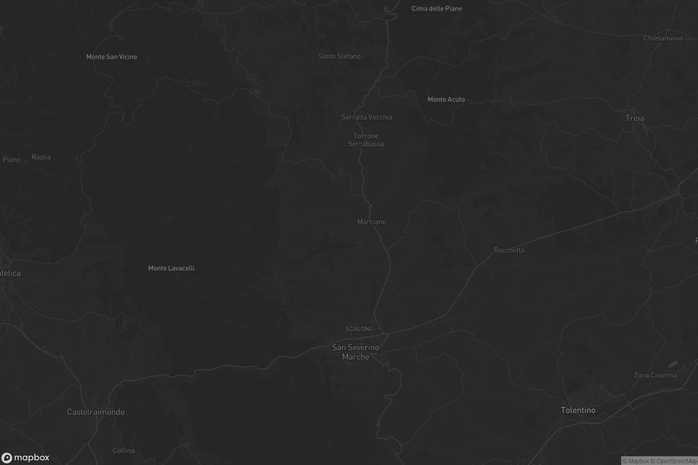 Mappa di San Severino Marche