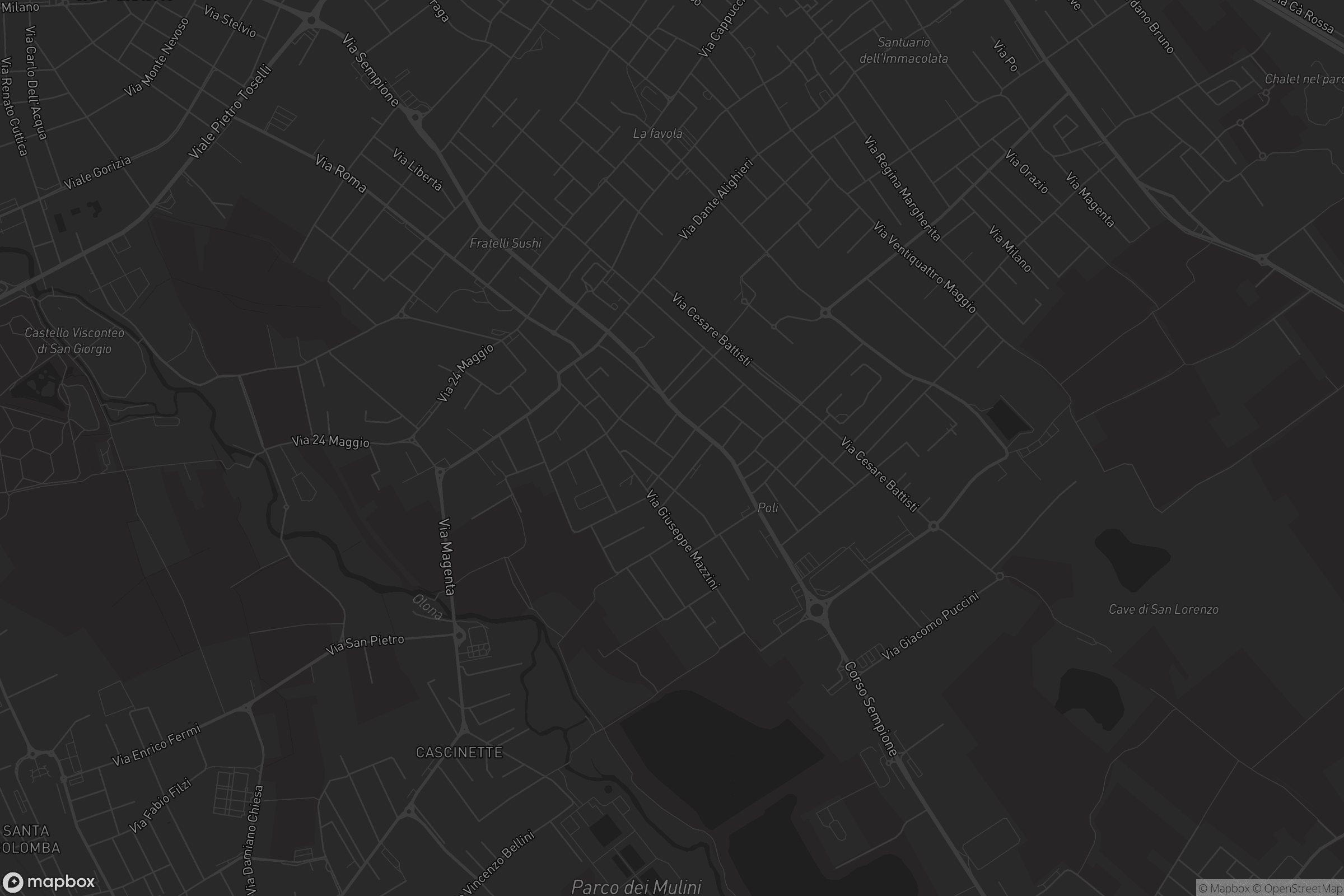 Mappa di San Vittore Olona