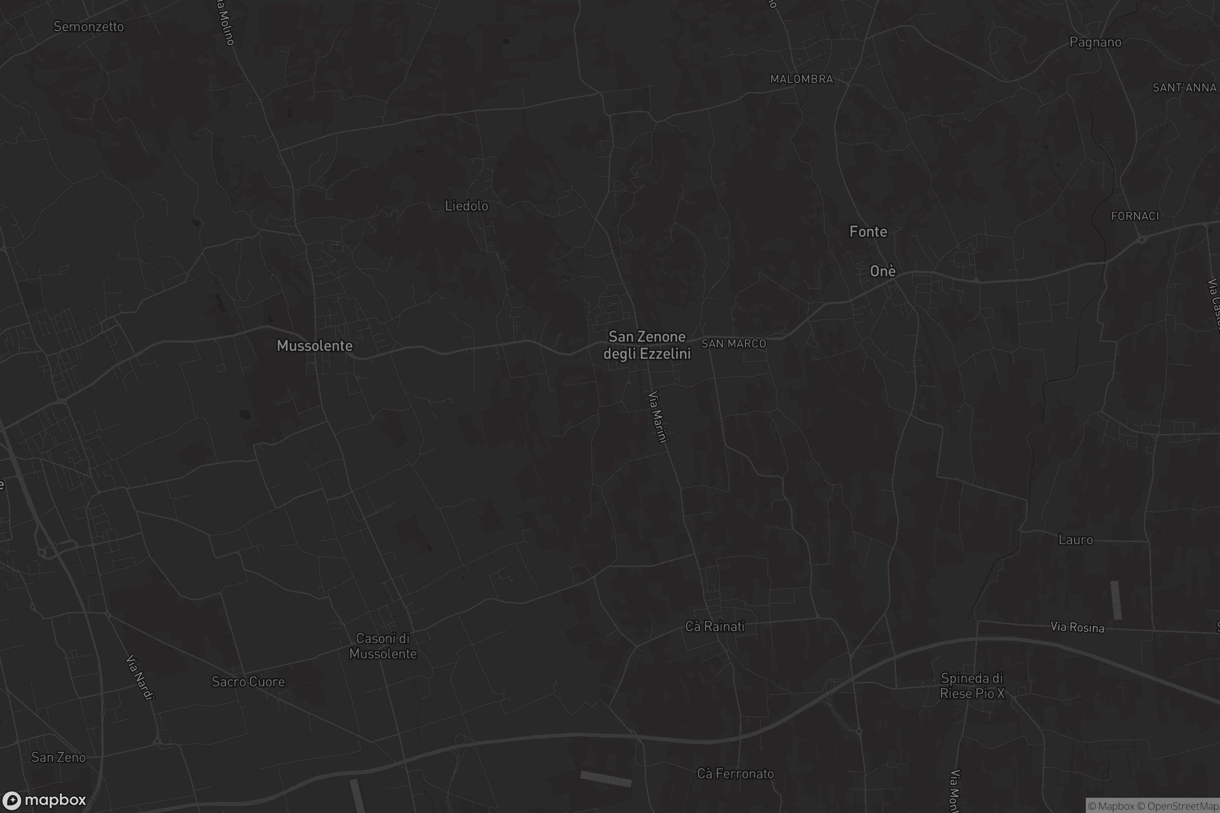 Mappa di San Zenone degli Ezzelini