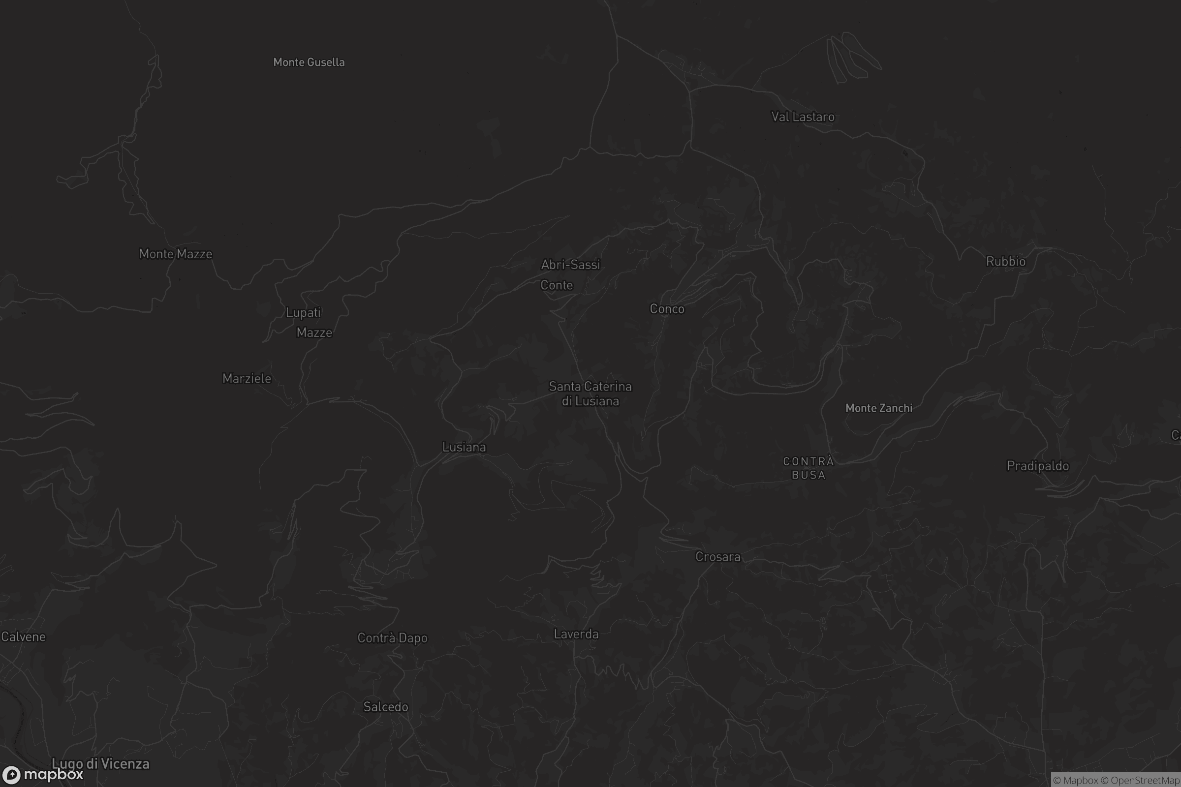 Mappa di Santa Caterina di Lusiana