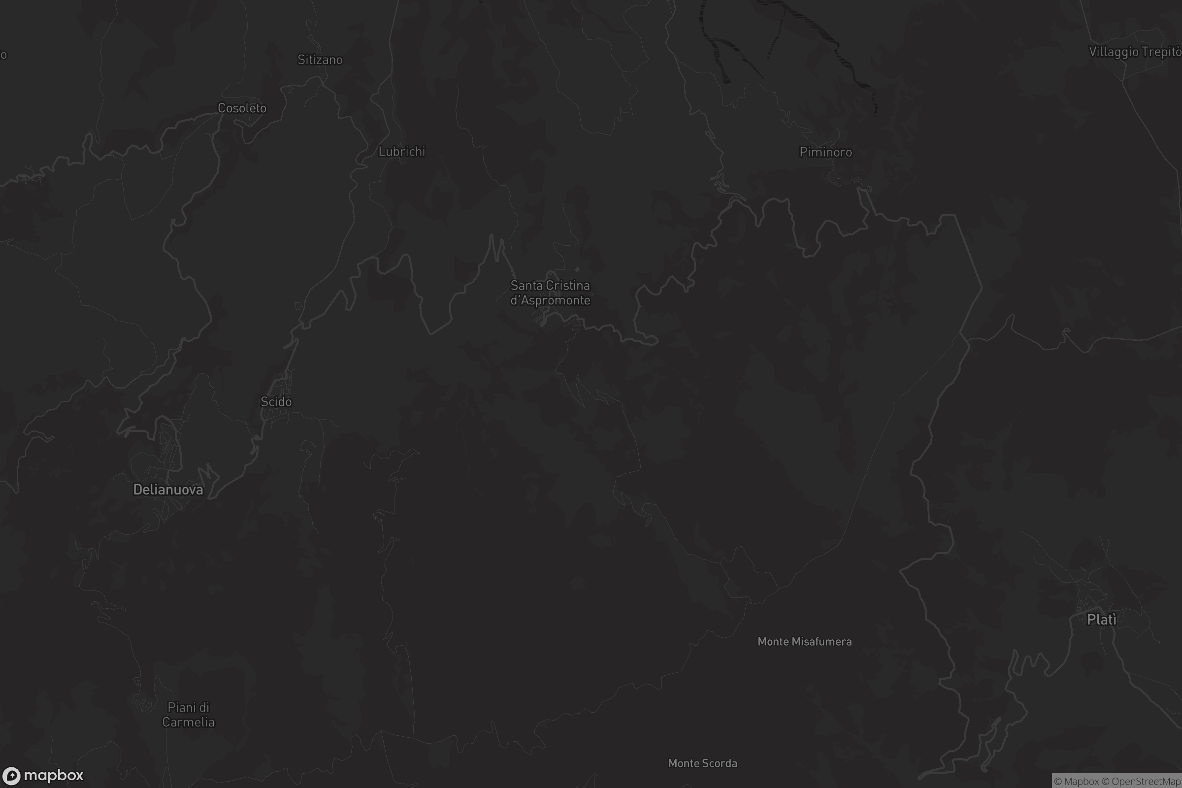 Mappa di Santa Cristina d'Aspromonte